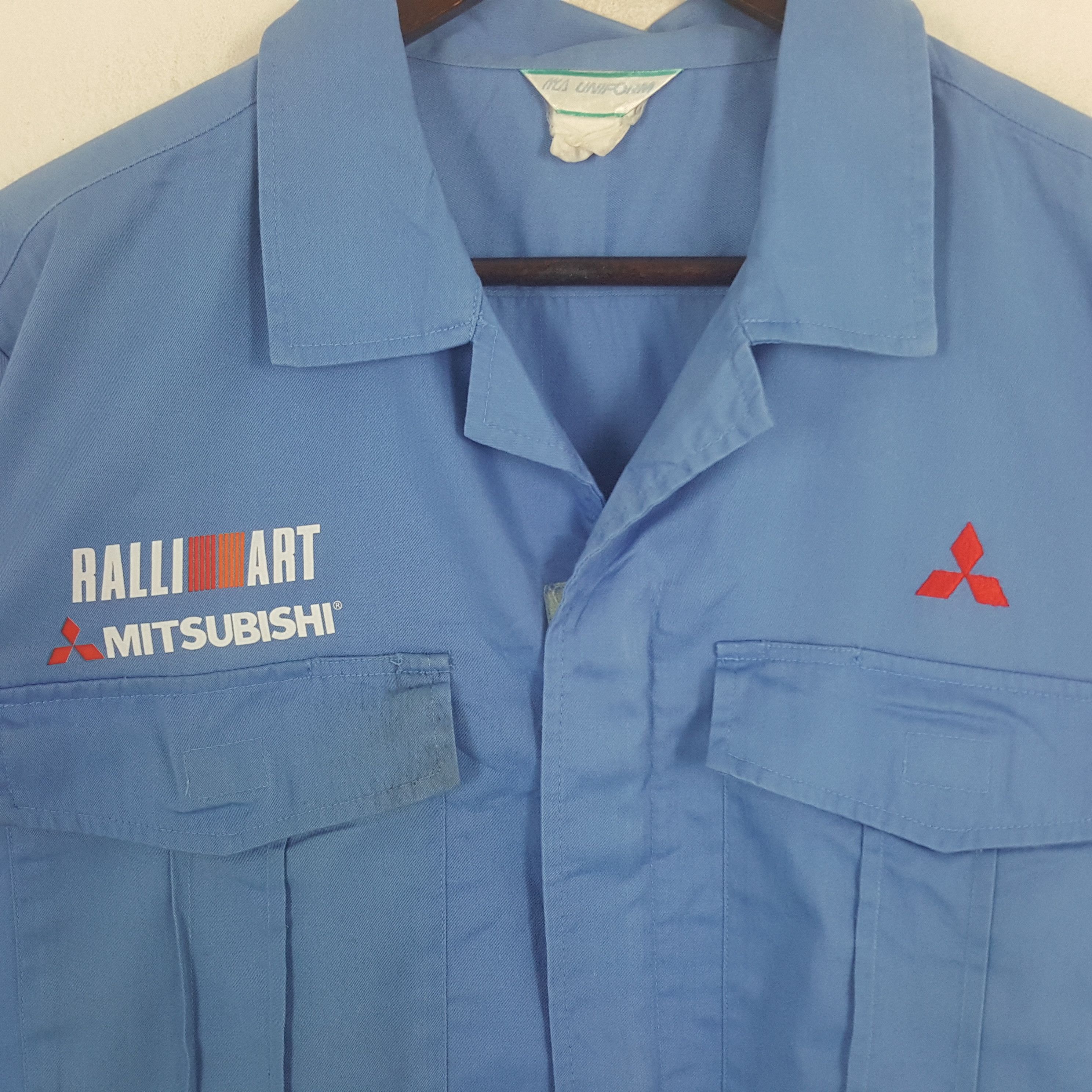 Japanese Brand × Vintage Vintage Mitsubishi Ralli Art Racing Team Custom Art Jacket Size US L / EU 52-54 / 3 - 4 Thumbnail