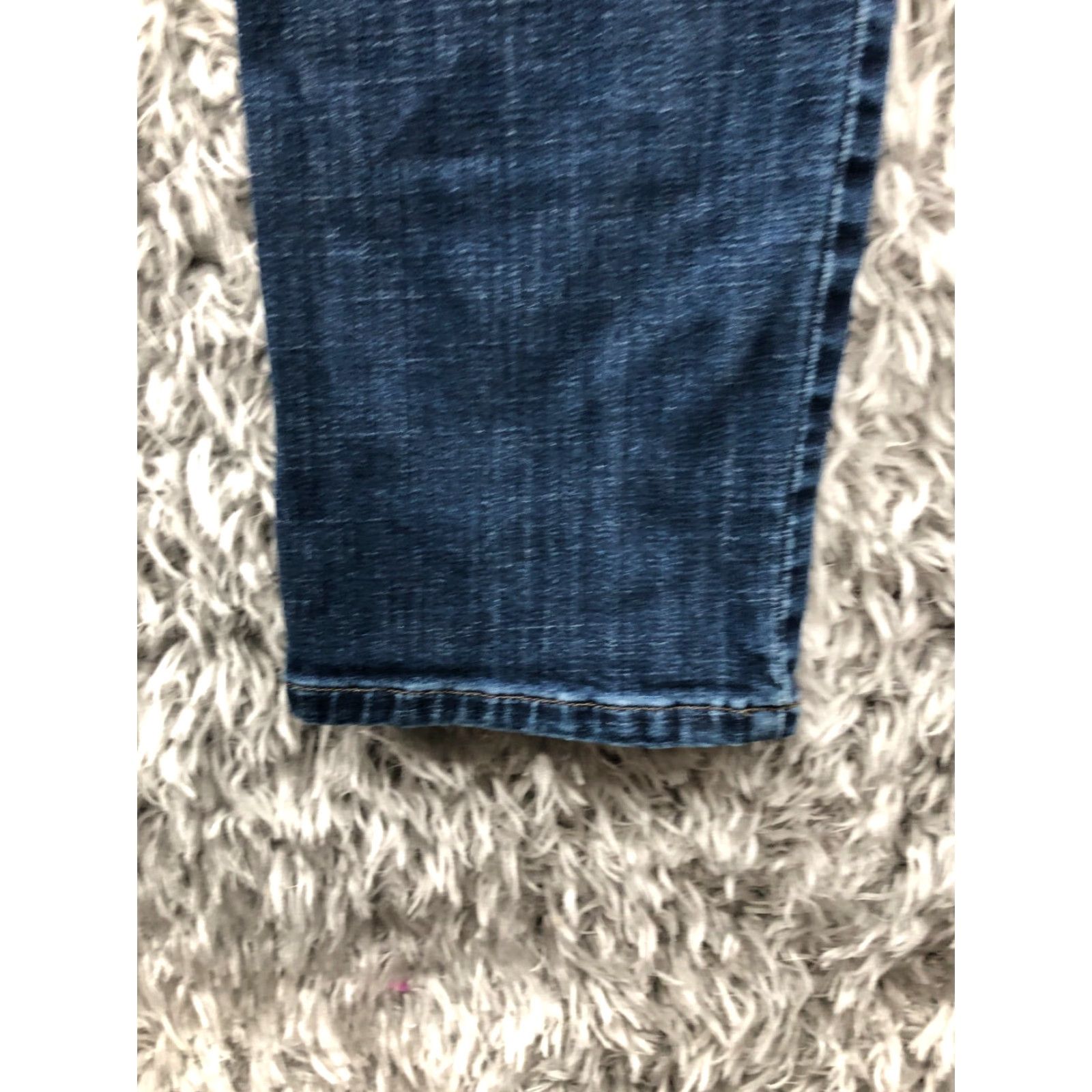 Lee Lee Jeans Womens Size 8L Mid Rise Dark Wash Blue Denim Relaxed Straight Leg Jeans - 5-Pocket Comfort Style Mens? (Wait) Size 30" / US 8 / IT 44 - 7 Thumbnail