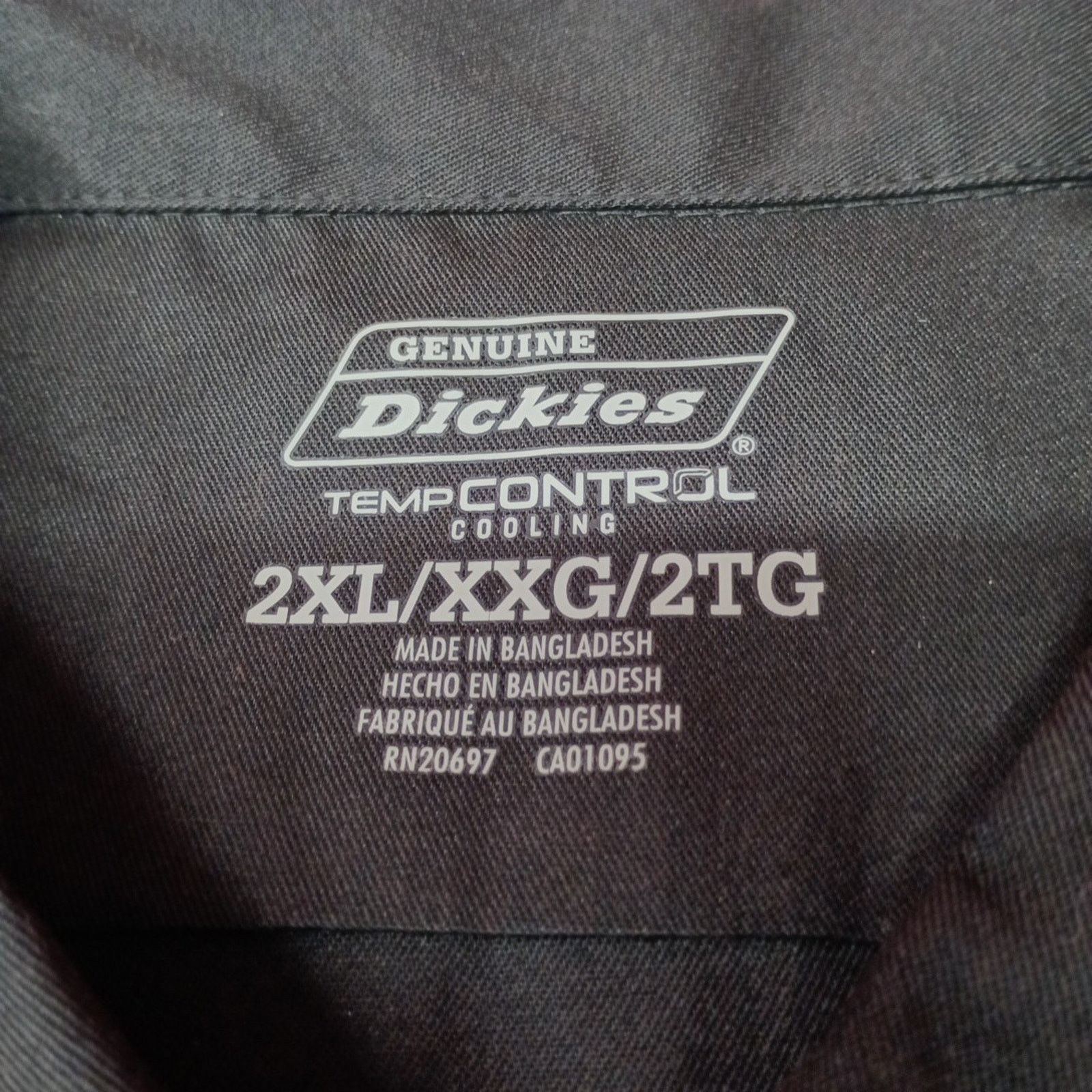 Dickies Dickies Essential Work Shirt Men Size 2XL Black Temp Control Size US XXL / EU 58 / 5 - 3 Thumbnail