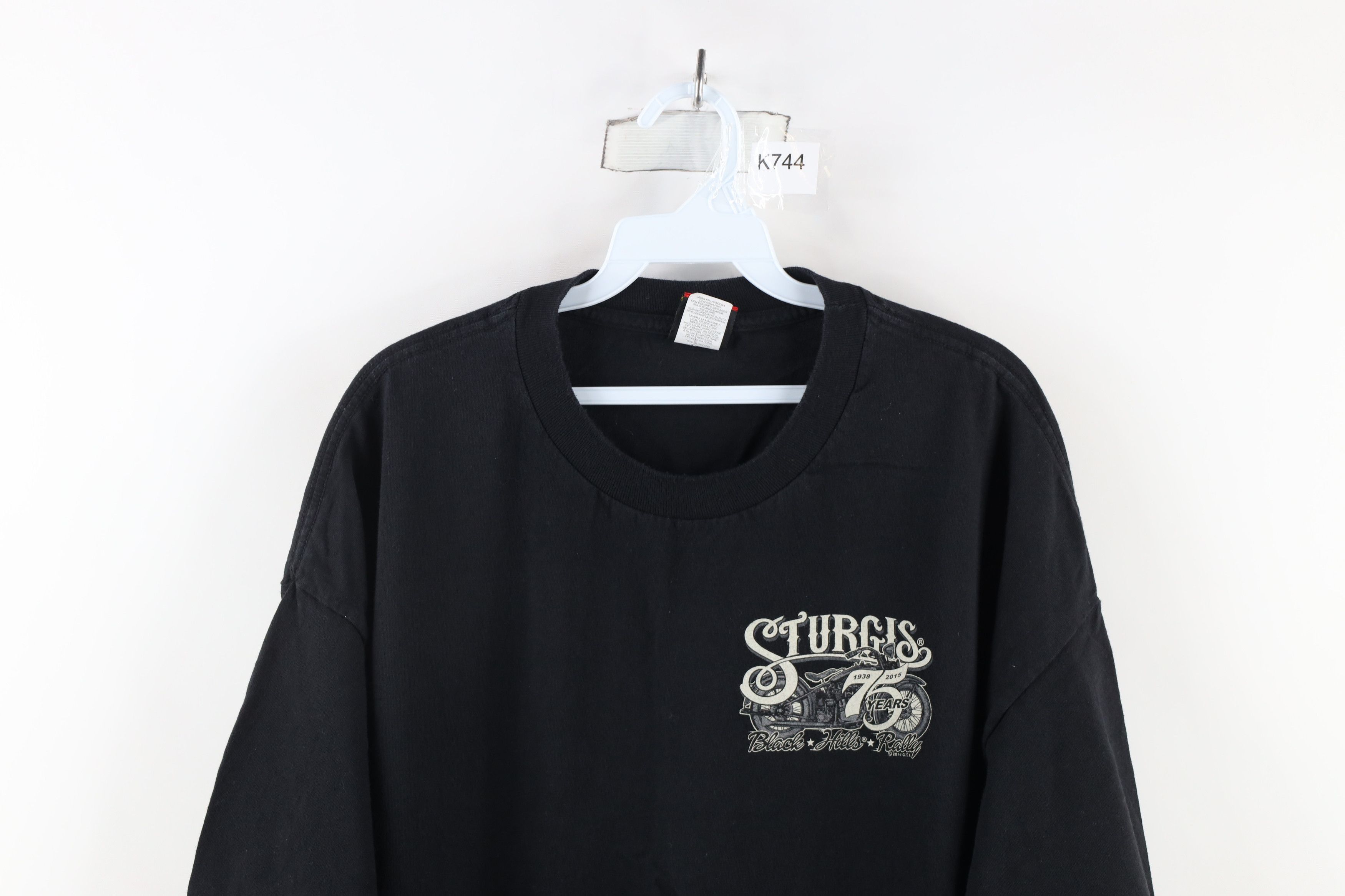 Vintage Vintage Y2K Streetwear Black Hills Rally T-Shirt Black Size US XXL / EU 58 / 5 - 2 Thumbnail