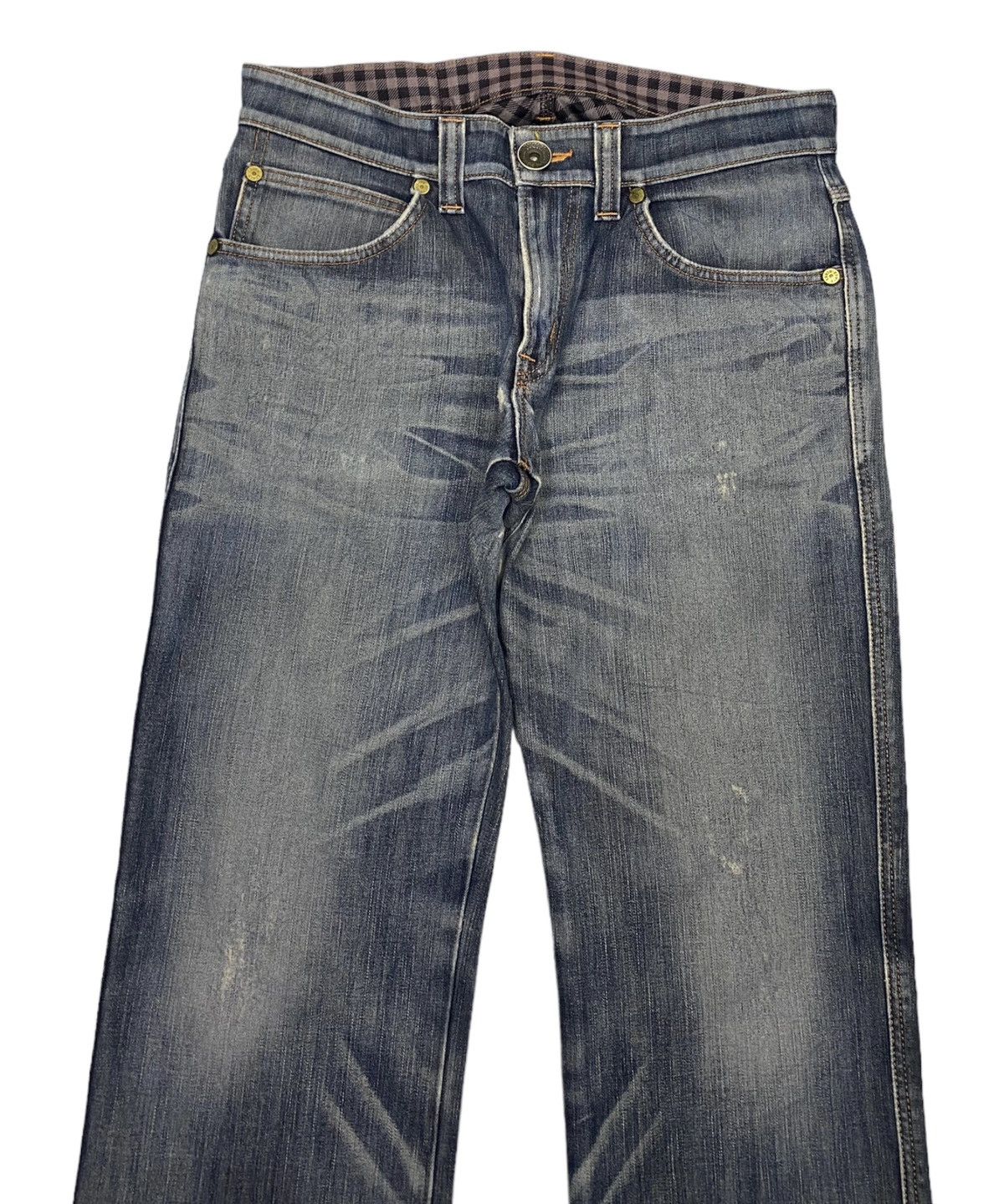 Hysteric Glamour 🔥BAGGY FLARE EDWIN 503 BLUE TRIP DISTRESSED DENIM JEANS Size US 34 / EU 50 - 3 Thumbnail