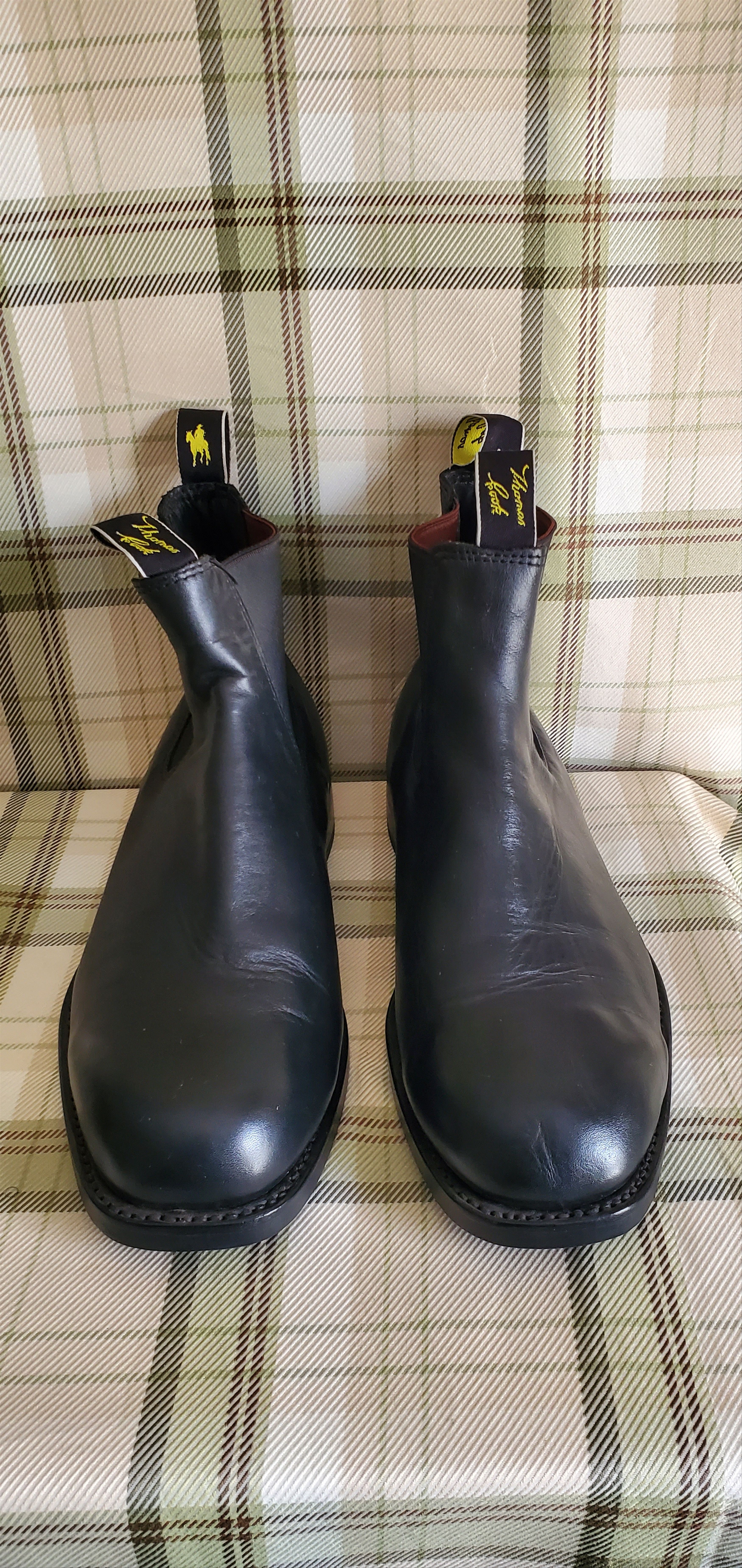 Other Thomas Cook Black Leather Ankle Boots Size US 9.5 / EU 42-43 - 2 Thumbnail