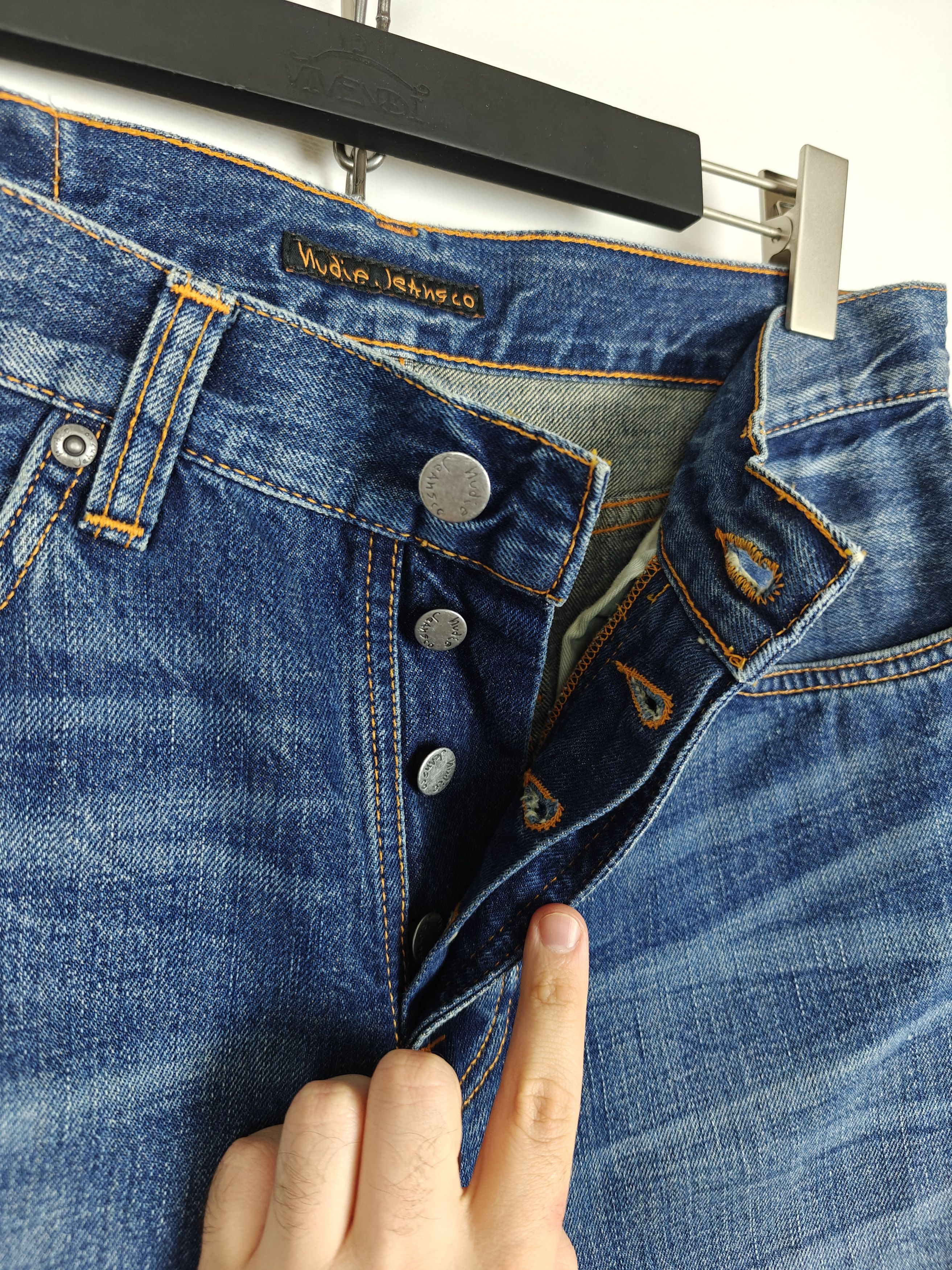 Nudie Jeans Nudie Jeans Rigid Dream Blue Denim Pants size 31x30 Size US 31 - 9 Thumbnail