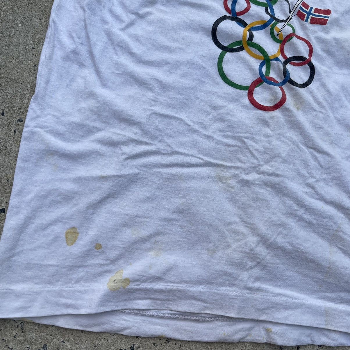 Vintage Vintage NORWAY 94 Winter Olympics Single Stitch Shirt Size US L / EU 52-54 / 3 - 3 Thumbnail