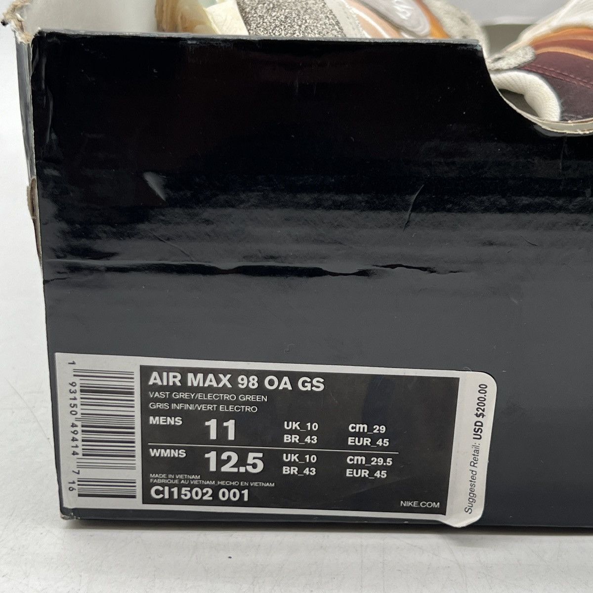 Nike Air max 98 on air nyc la mezcla Size US 11 / EU 44 - 9 Thumbnail