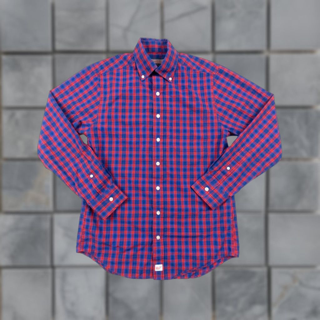 Vineyard Vines Vineyard Vines Shirt Mens Small Button Down Slim Fit Murray Check Preppy Work Shirt Size US S / EU 44-46 / 1 - 1 Thumbnail