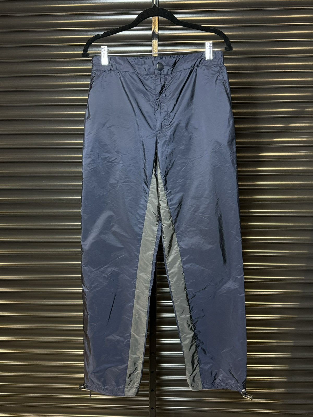 Prada Prada Re-Nylon Patch Logo Navy Nylon Track Pants - Size 50 Size US 32 / EU 48 - 4 Thumbnail