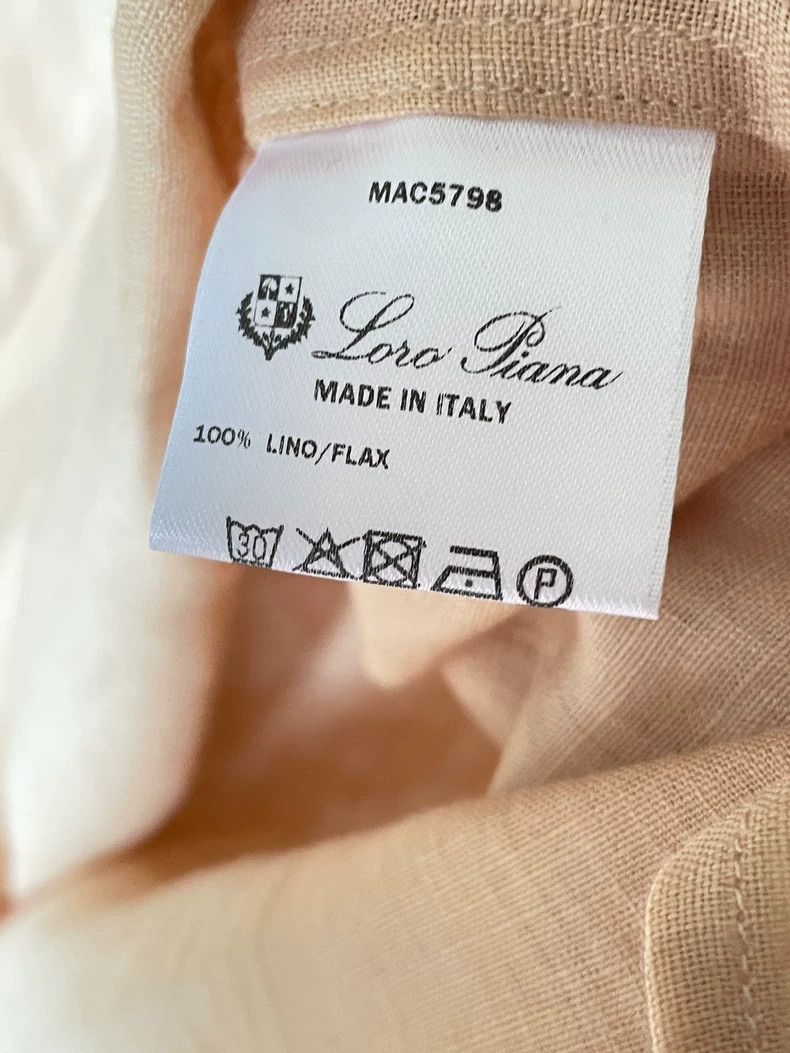 Loro Piana LORO PIANA Full linen turtleneck shirt Size XS / US 0-2 / IT 36-38 - 5 Thumbnail