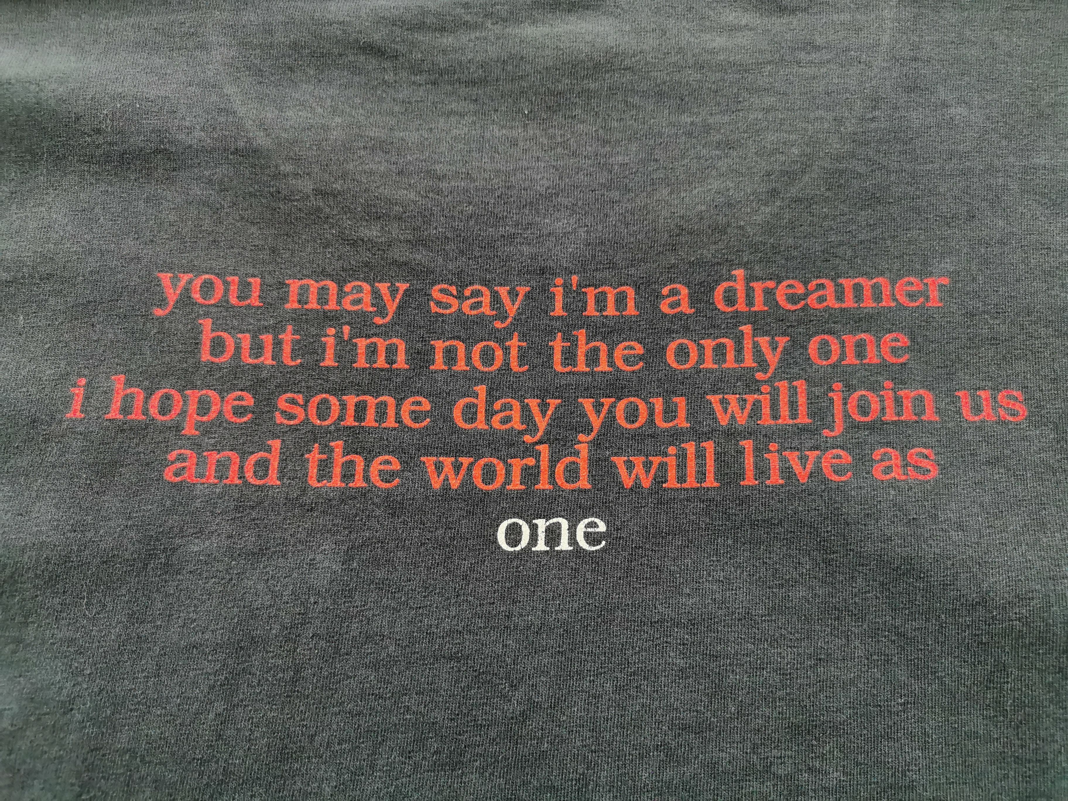 Vintage Distressed Vintage 90s John Lennon English Singer T Shirt Size US M / EU 48-50 / 2 - 6 Thumbnail
