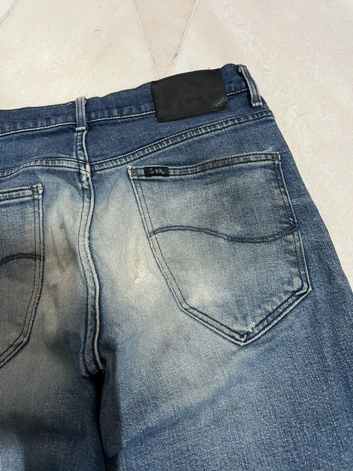 If Six Was Nine × Japanese Brand × Lee 🌈Lee Riders Distressed Mud Wash Jean Size US 29 - 14 Thumbnail