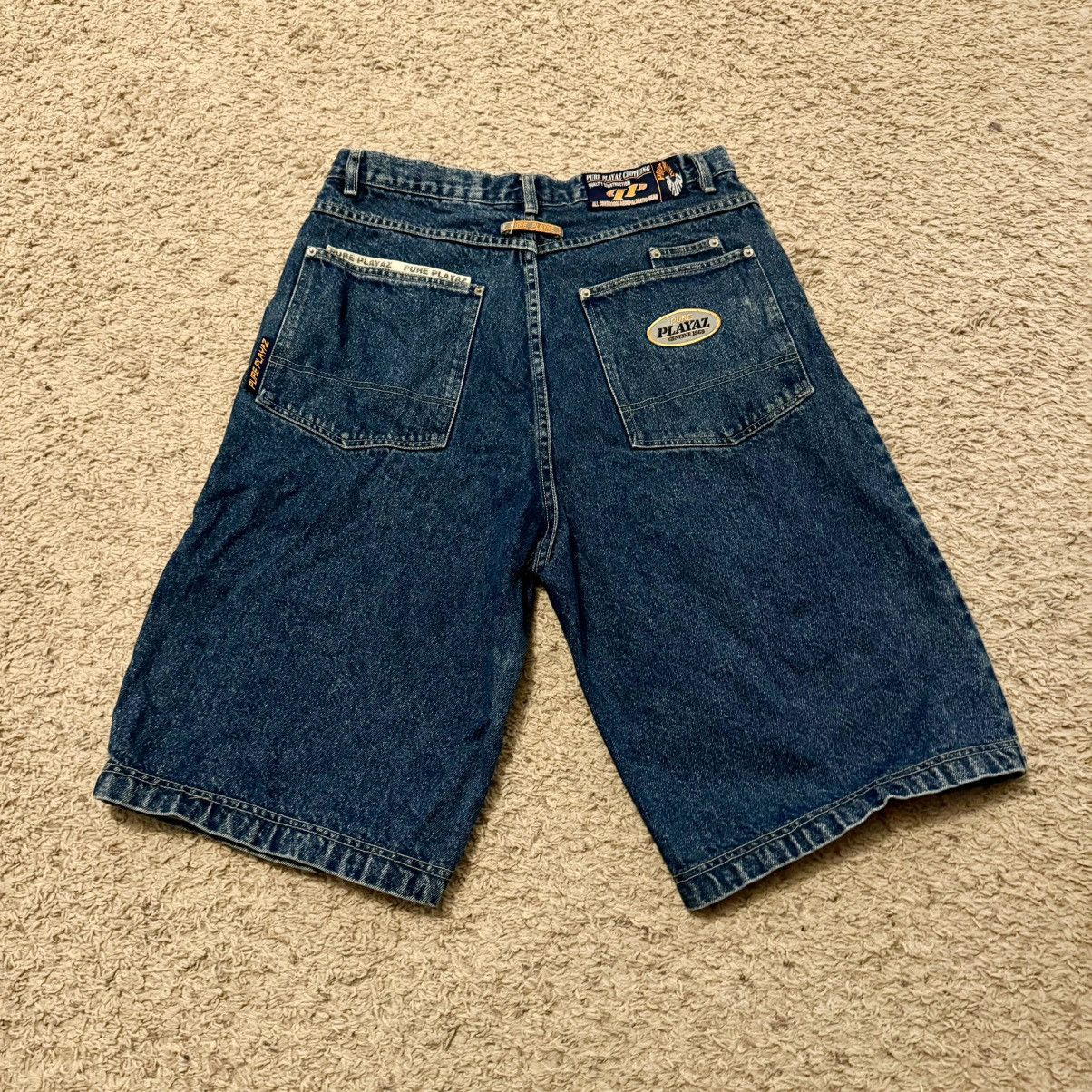 Vintage VINTAGE PURE PLAYAZ BAGGY JEAN SHORTS! Size US 36 / EU 52 - 5 Thumbnail