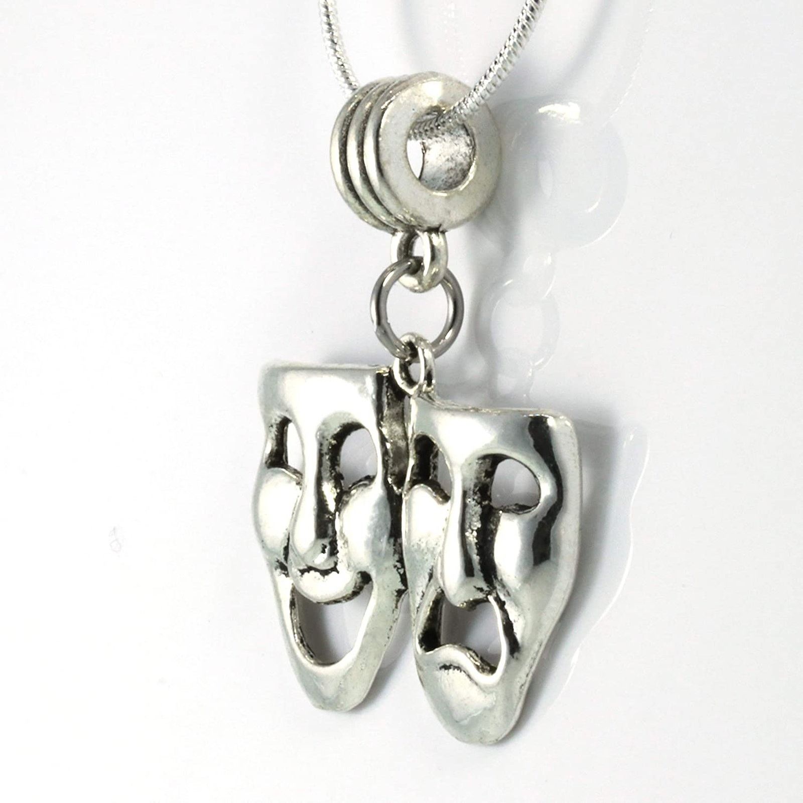 & Other Stories Thespian Necklace - Theater Jewelry Drama Masks Jewelry Size ONE SIZE - 4 Thumbnail