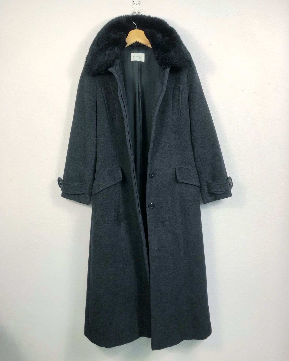 Japanese Brand Rare Vintage Peyton Place Shearling Wool Jacket Coat Size US S / EU 44-46 / 1 - 1 Thumbnail