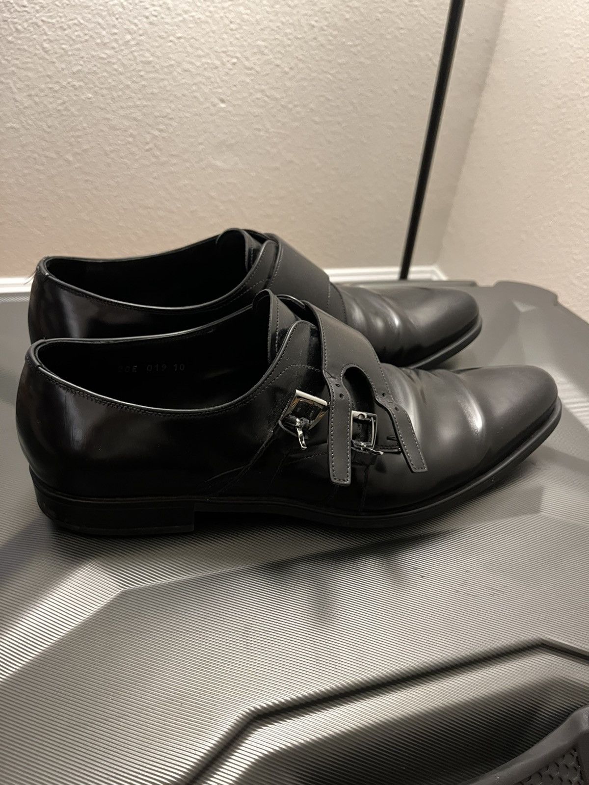 Prada prada leather monk straps Size US 11 / EU 44 - 2 Thumbnail
