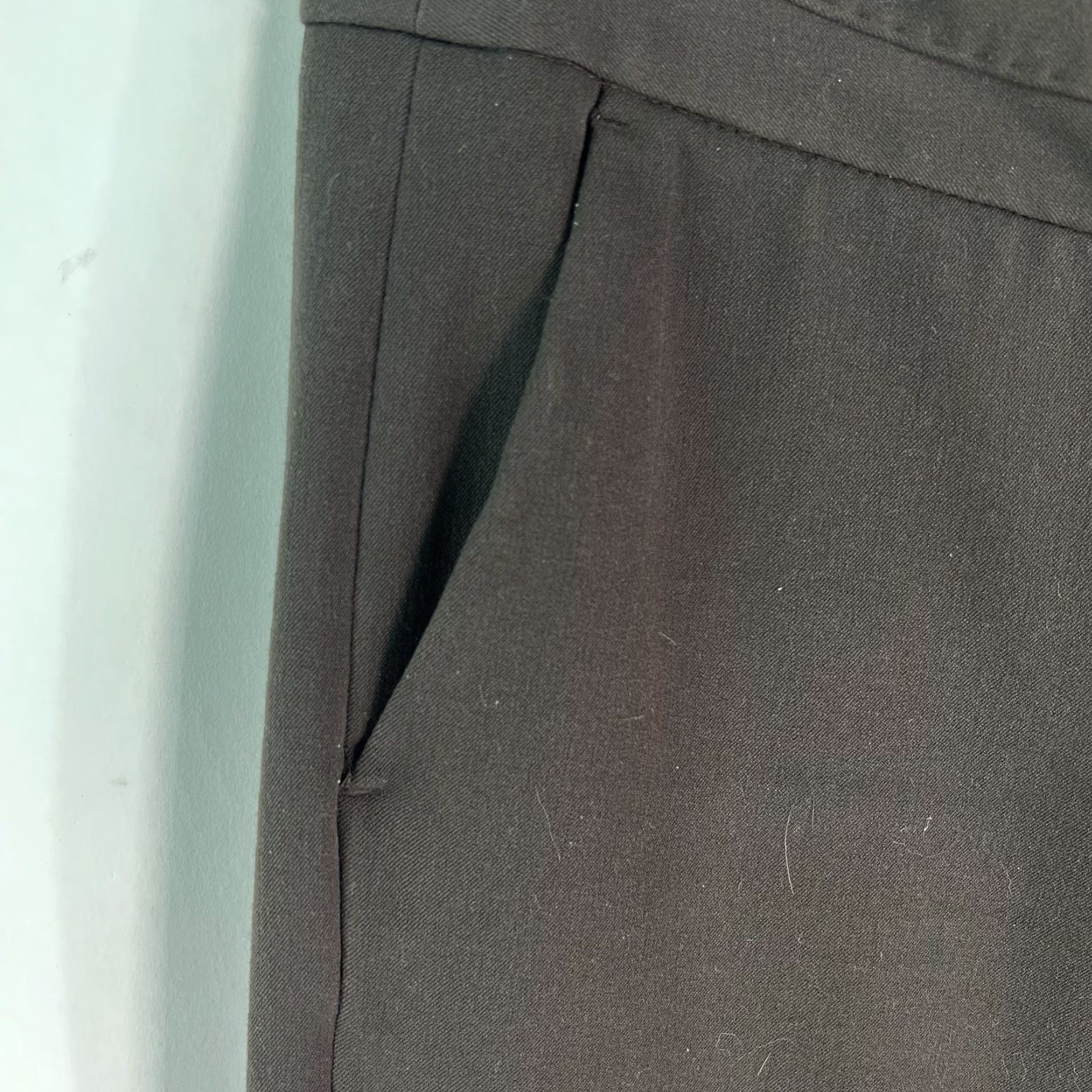 Apt. 9 Apt. 9 Womens Maxwell Flat Front Straight Leg Brown Dress Pant Size 6 Short Size 28" / US 6 / IT 42 - 3 Thumbnail