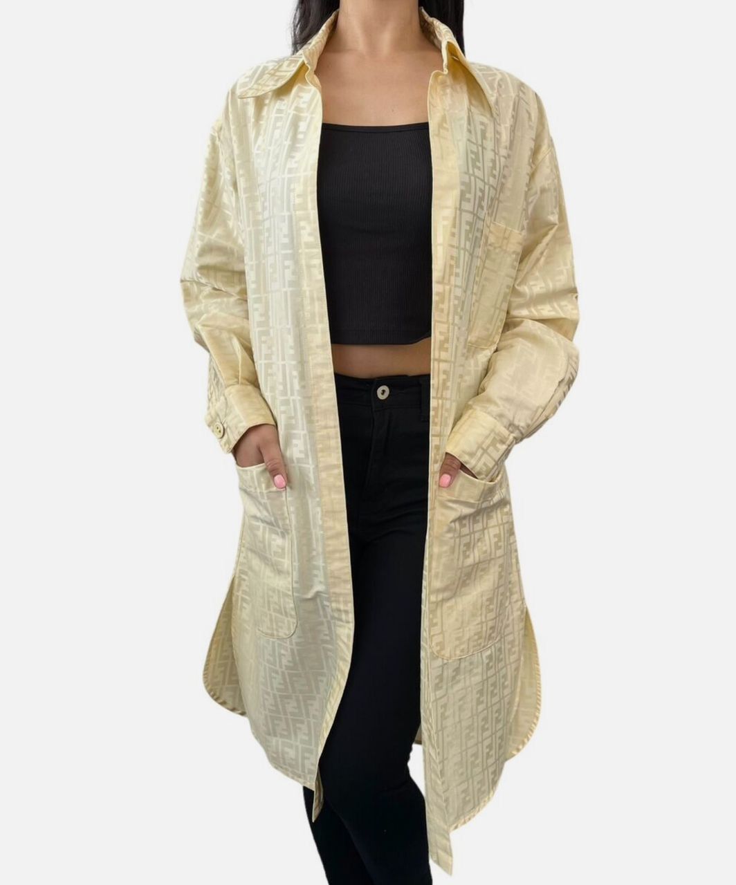 Fendi Fendi Zucca Monogram Light Coat Size L / US 10 / IT 46 - 1 Thumbnail