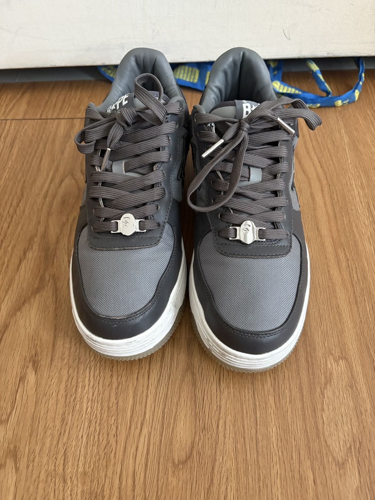 Bape Bapesta 'Text Code Camo - Charcoal' 2022 Size US 11 / EU 44 - 2 Thumbnail