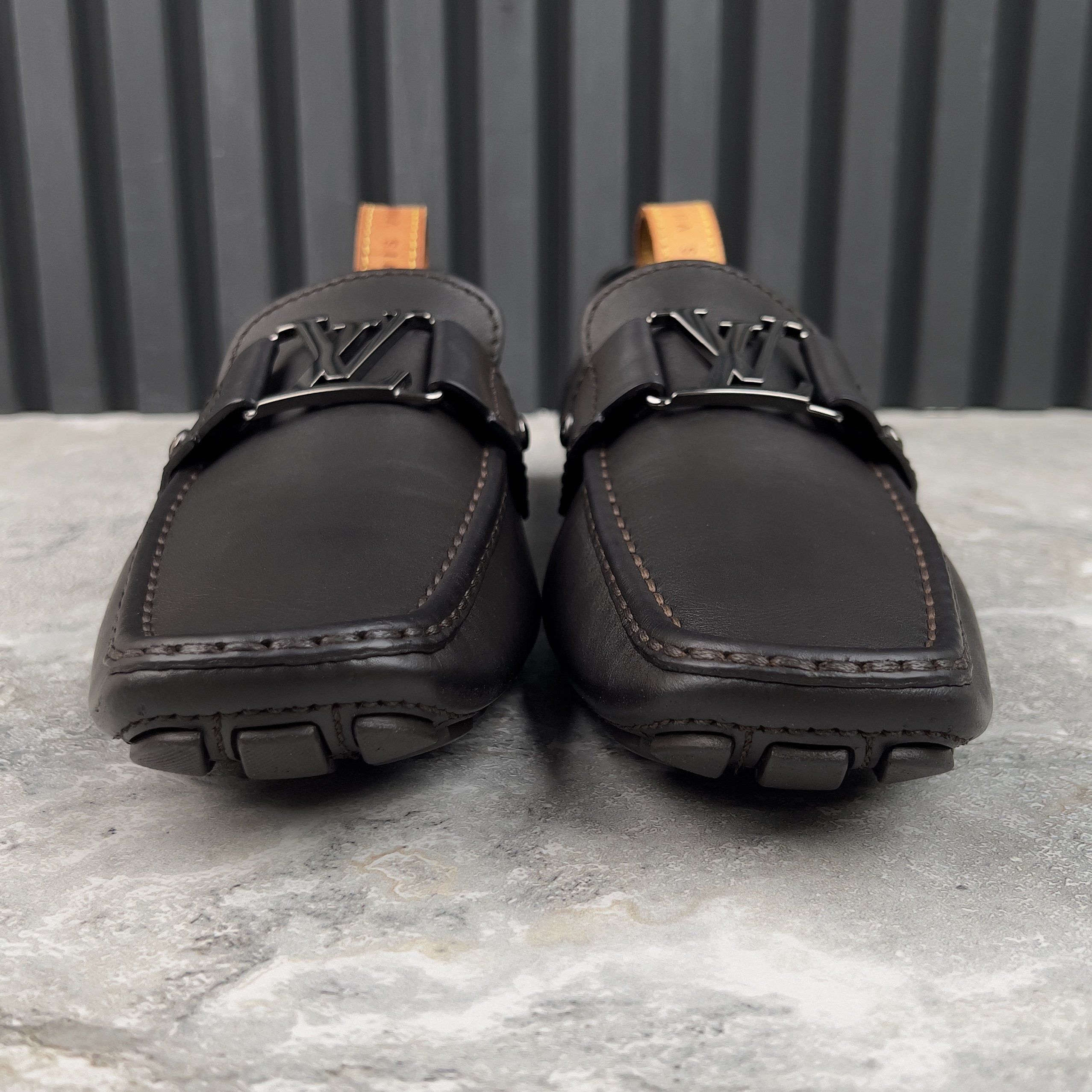 Louis Vuitton Monte Carlo Moccasins Dark Brown Leather Size US 11 / EU 44 - 3 Thumbnail