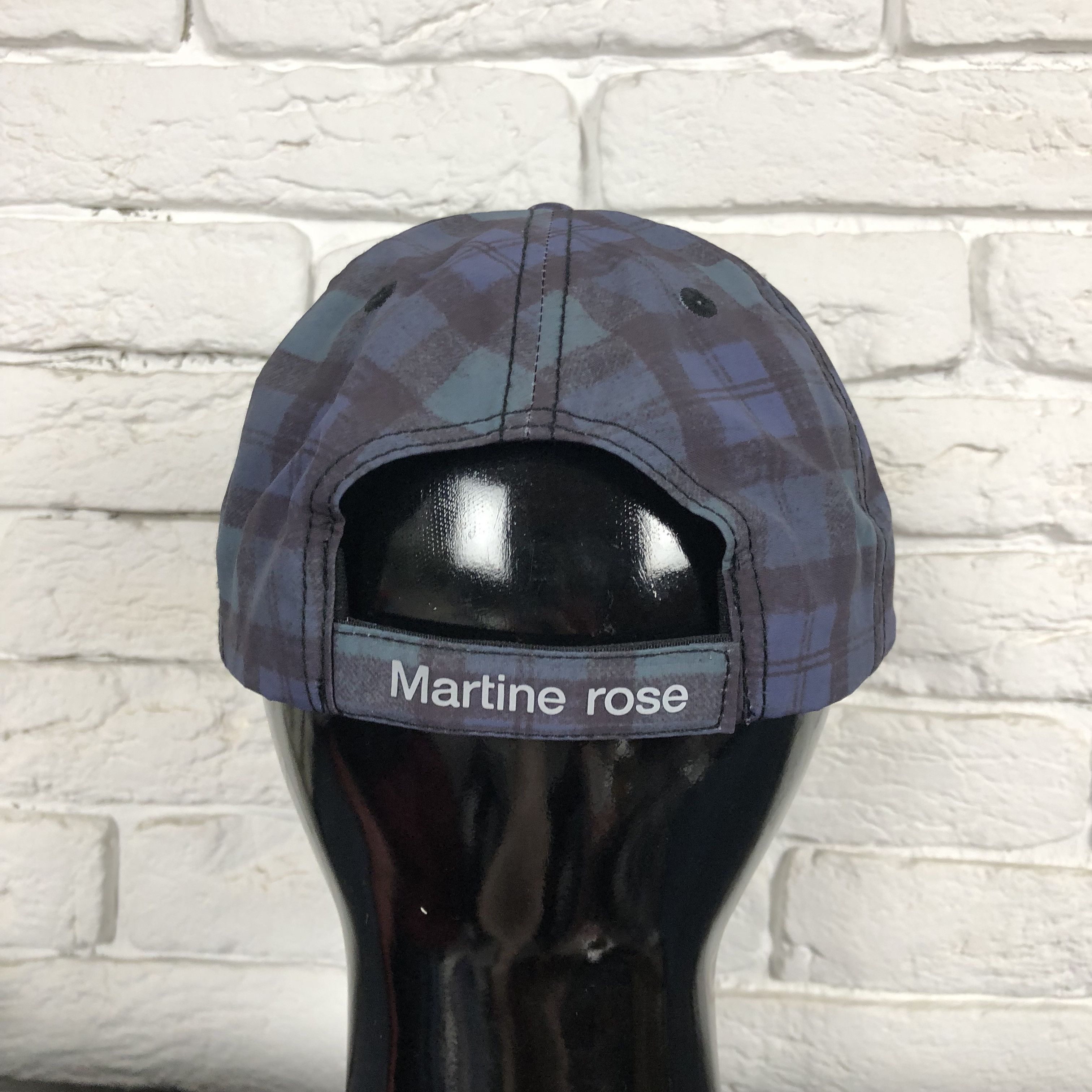 Martine Rose Martine Rose Check Reflective Logo nylon hat cap Size ONE SIZE - 5 Thumbnail