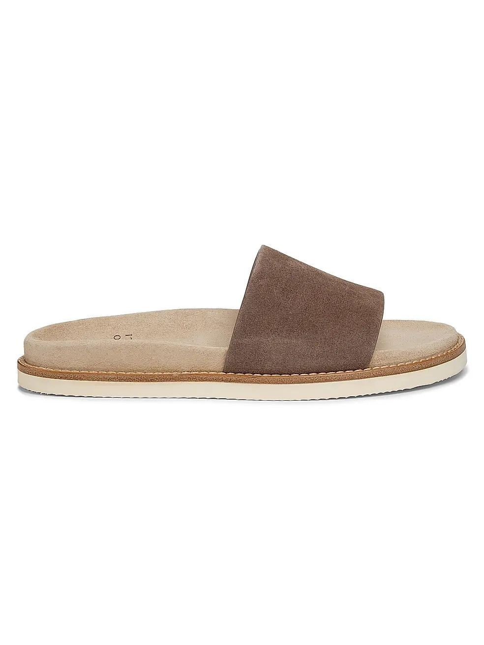 Brunello Cucinelli os11x0226 Suede Slide Sandals In Brown Size US 13 / EU 46 - 1 Thumbnail
