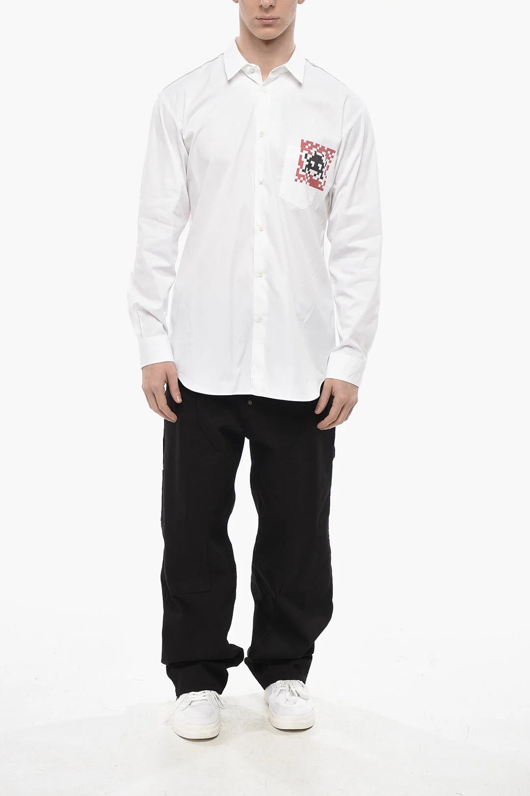 Comme des Garcons og1mm0426 Cotton Poplin Shirt in White Size US L / EU 52-54 / 3 - 4 Thumbnail