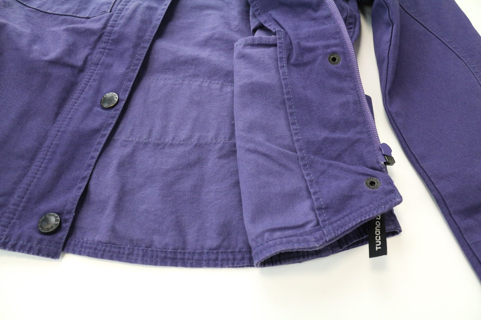 Other SHORTY IT38 Purple Cotton Moto Jacket 75002 Size M / US 6-8 / IT 42-44 - 8 Thumbnail