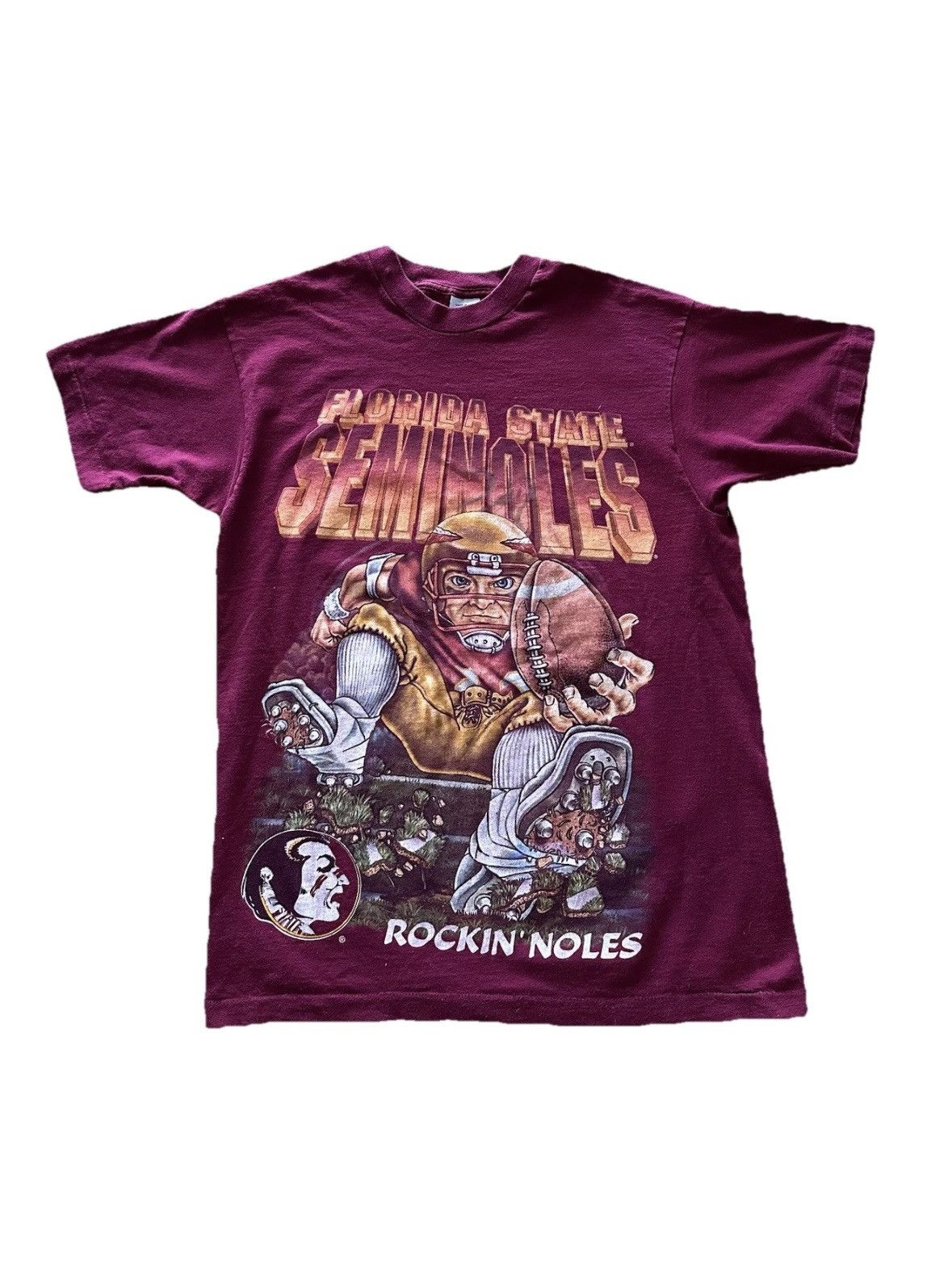 NCAA × Vintage Vintage 90s Florida State Seminoles All Over Print T-Shirt Size US L / EU 52-54 / 3 - 1 Thumbnail