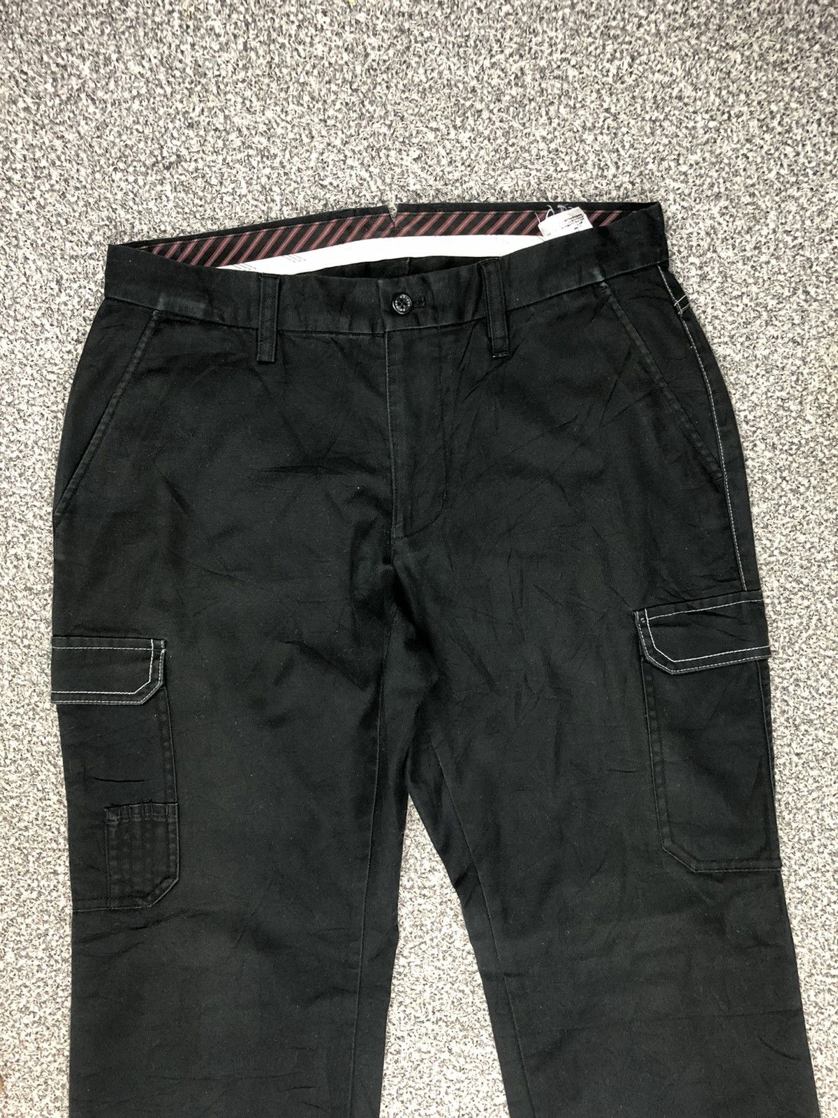 Carhartt × Vintage Japanese Brands Black Baggy Adidas Cargopants Size US 32 / EU 48 - 2 Thumbnail