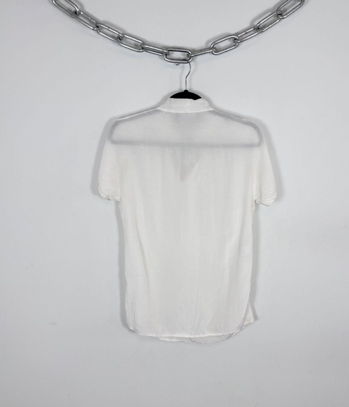 Boutique Moschino Moschino Boutique Women’s Rayon Ecru White Blouse T-Shirt Size M / US 6-8 / IT 42-44 - 14 Thumbnail