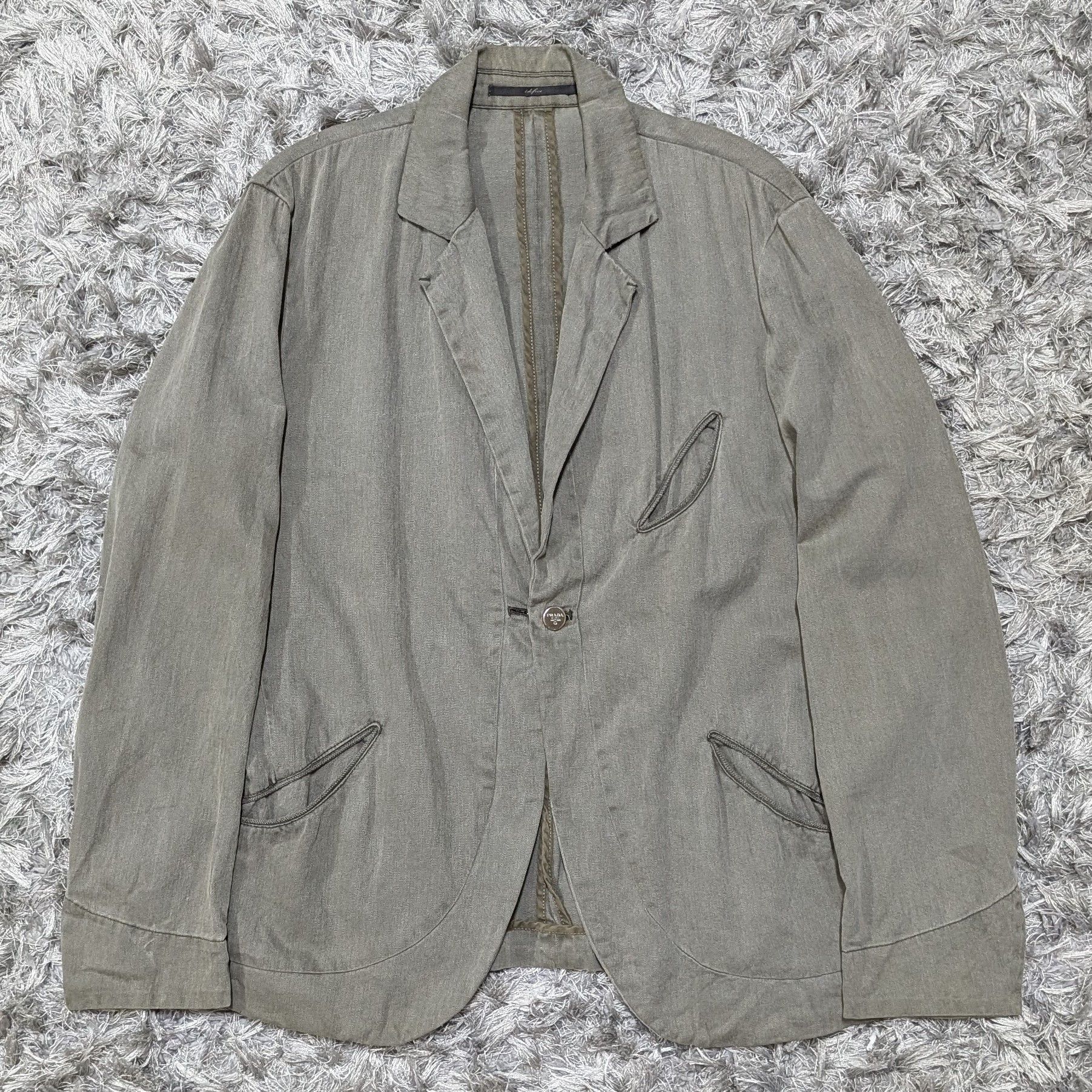 Edifice Japan Classic Edifice Single Button Slit Jacket Fade Outdoor Coat Size US S / EU 44-46 / 1 - 2 Thumbnail