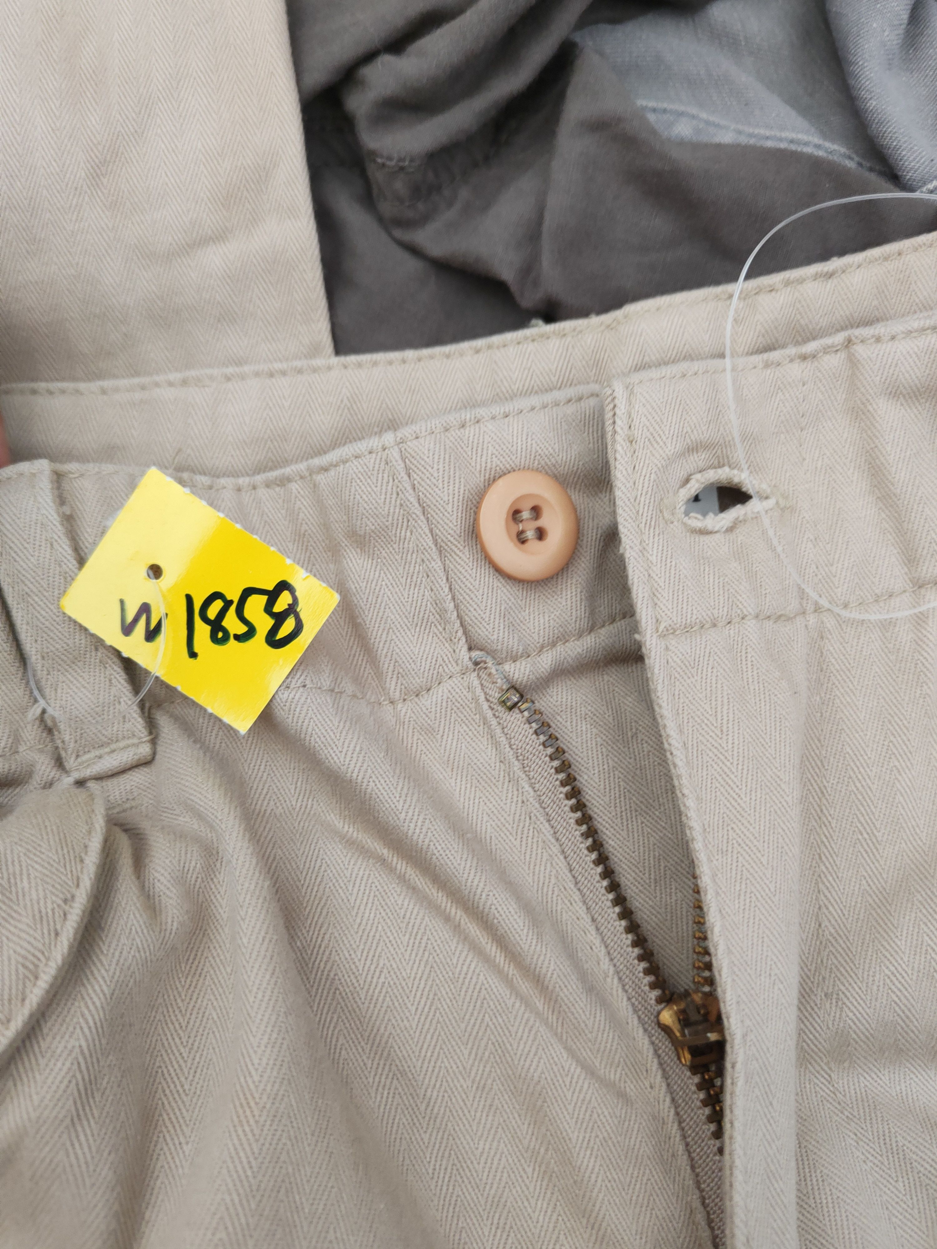 Japanese Brand No Means No Beige Multipocket Tactical Cargo Pants #W1858 Size US 32 / EU 48 - 14 Thumbnail