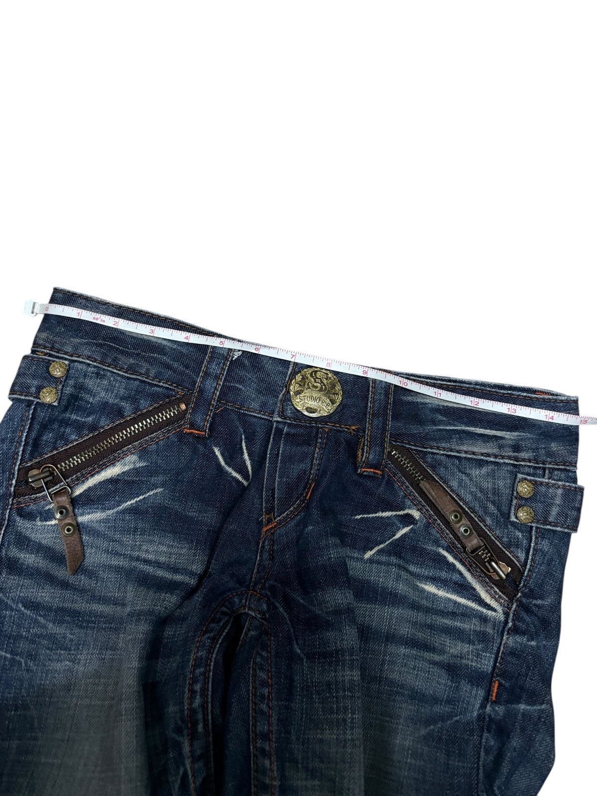 Le Grande Bleu (L.G.B.) (NEED GONE) Y2K Studio R.P Red Pepper Denim Jeans Size 29" - 10 Thumbnail