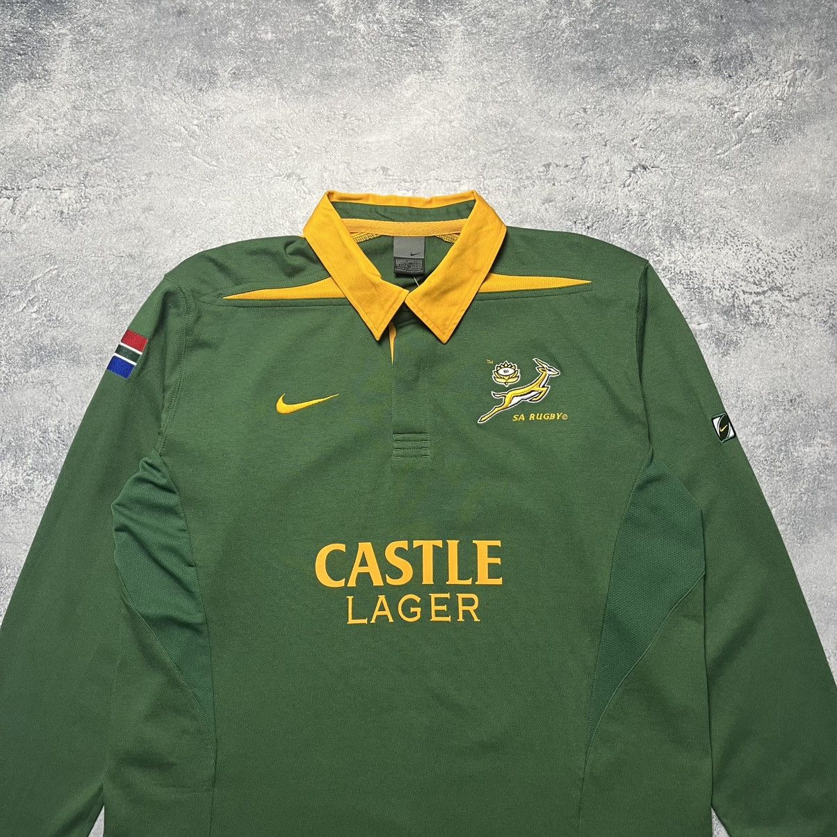 Nike Vintage Nike South Africa Springboks Rugby Home Jersey Polo Size US XL / EU 56 / 4 - 2 Thumbnail