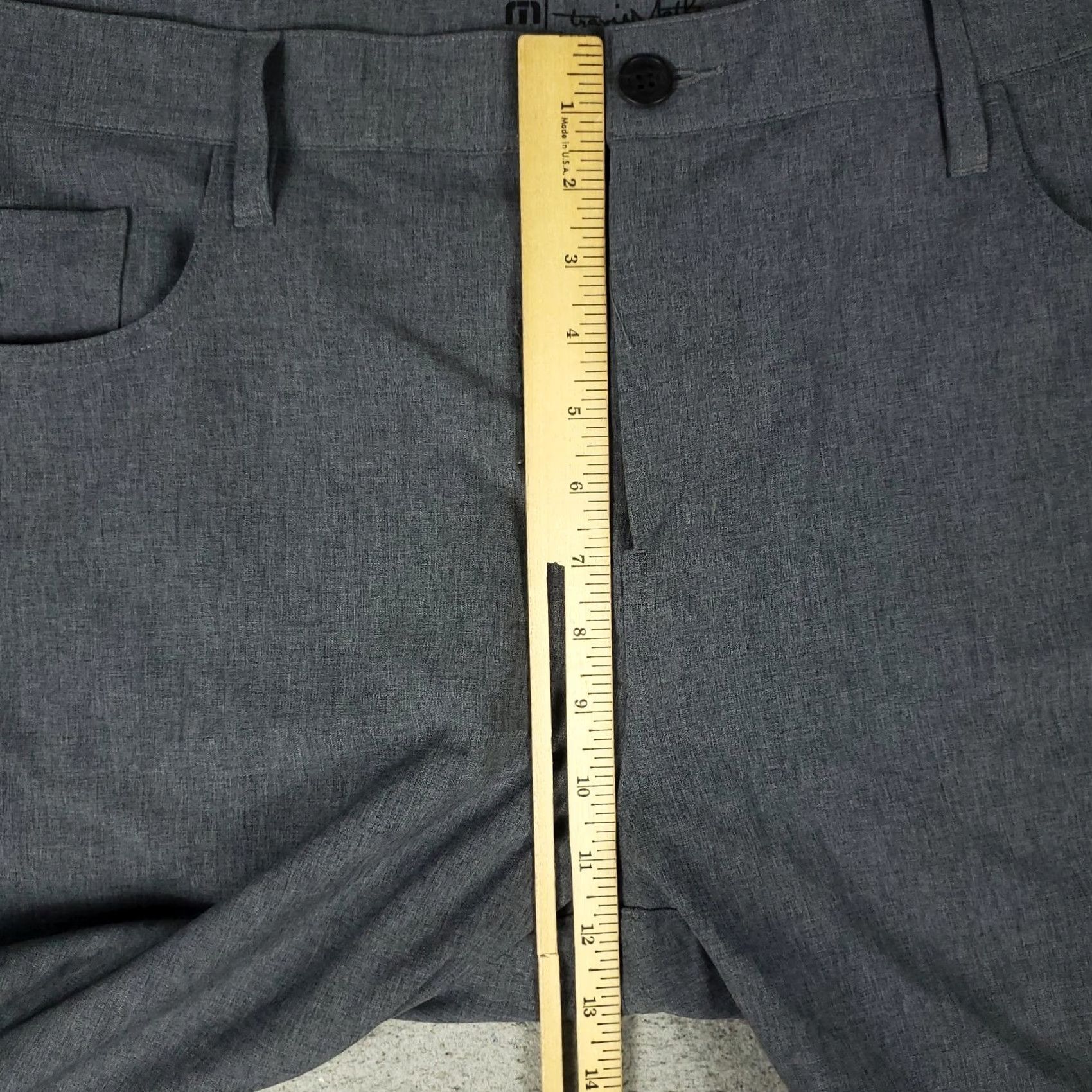 TravisMathew Travis Mathew Pants Mens 40x30 Gray 5 Pocket Golf Flat Front Chino Trousers Size US 40 / EU 56 - 4 Thumbnail
