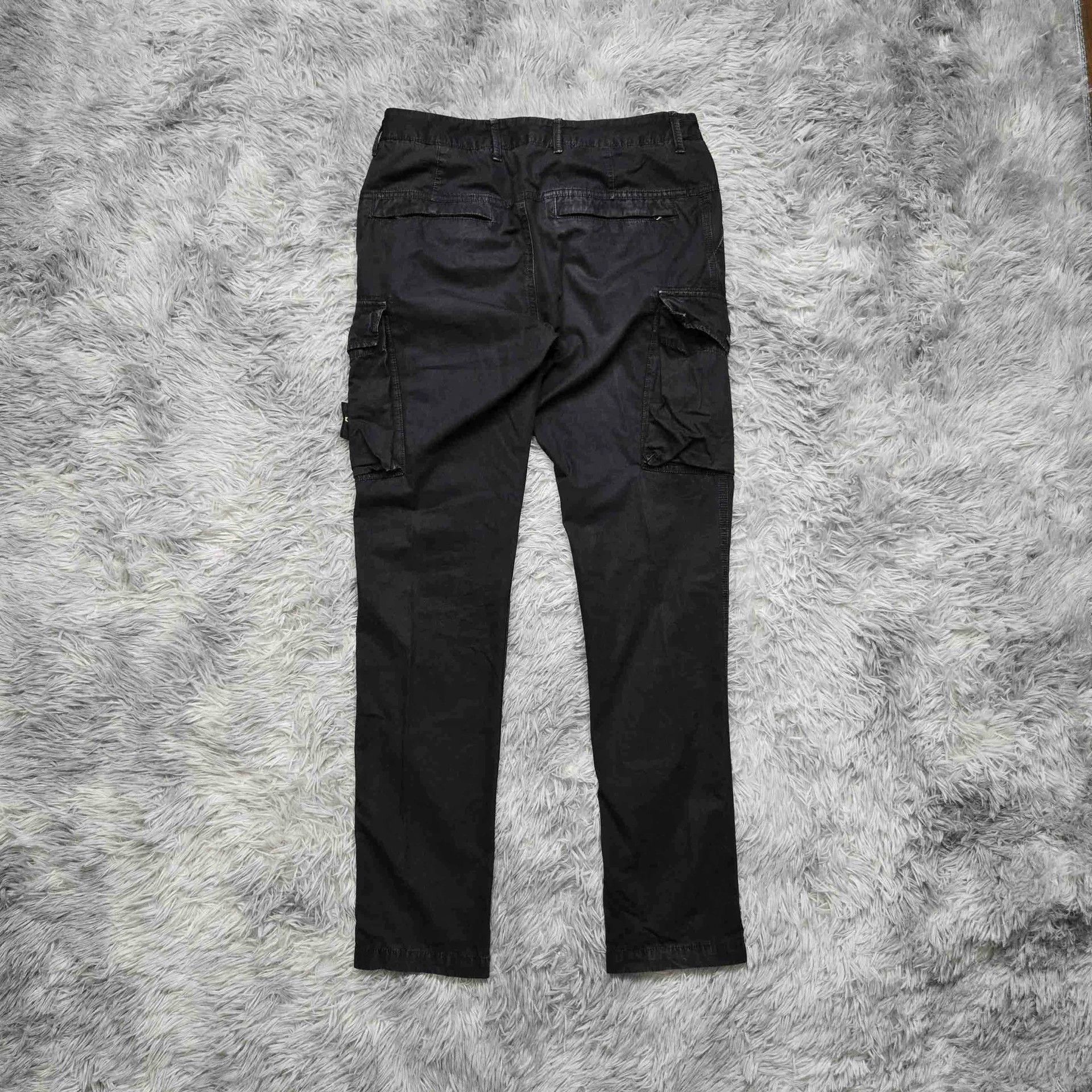 Stone Island stone island black cargo long pants W30 Size US 30 / EU 46 - 2 Thumbnail