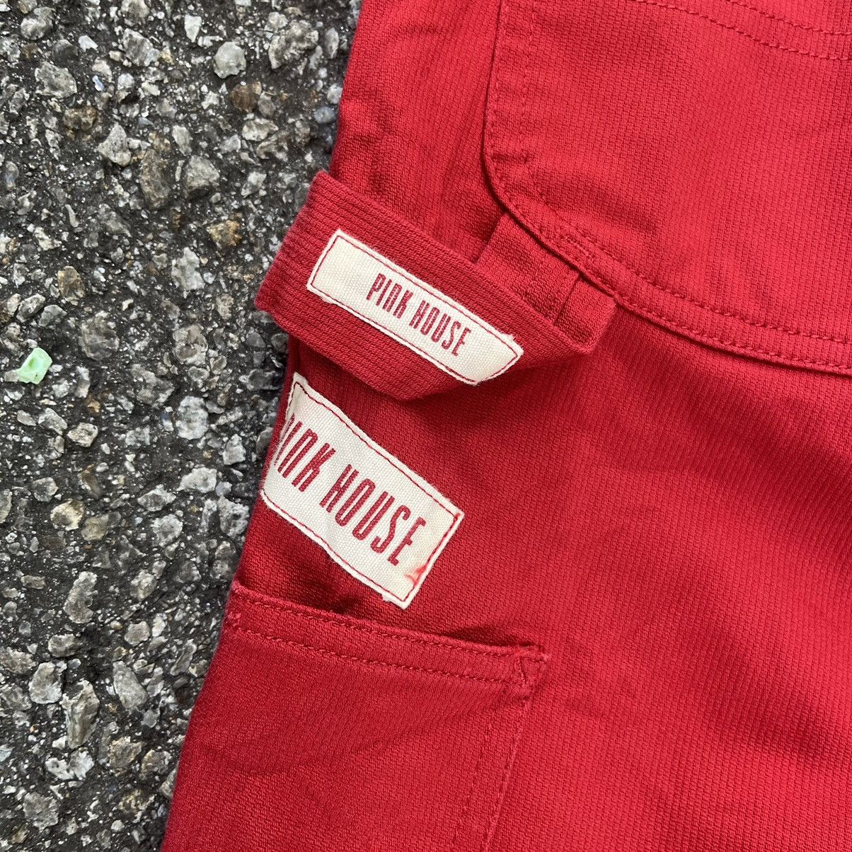 Karl Helmut Pink House Carpenter Pants Red Japanese Workwear Size US 29 - 2 Thumbnail