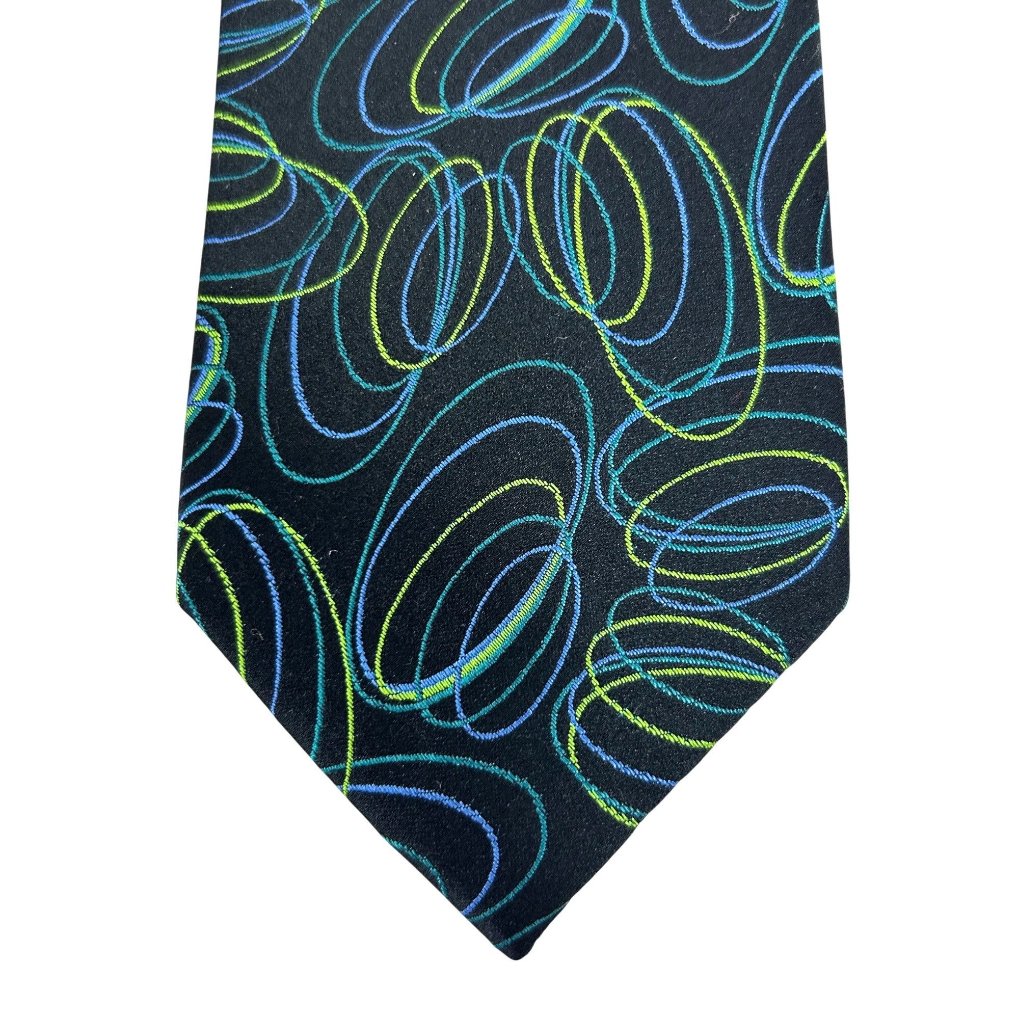 Other Vintage ‘90’s Abstract Silk Tie Beau Brummel SoHo Handmade N Size ONE SIZE - 1 Thumbnail