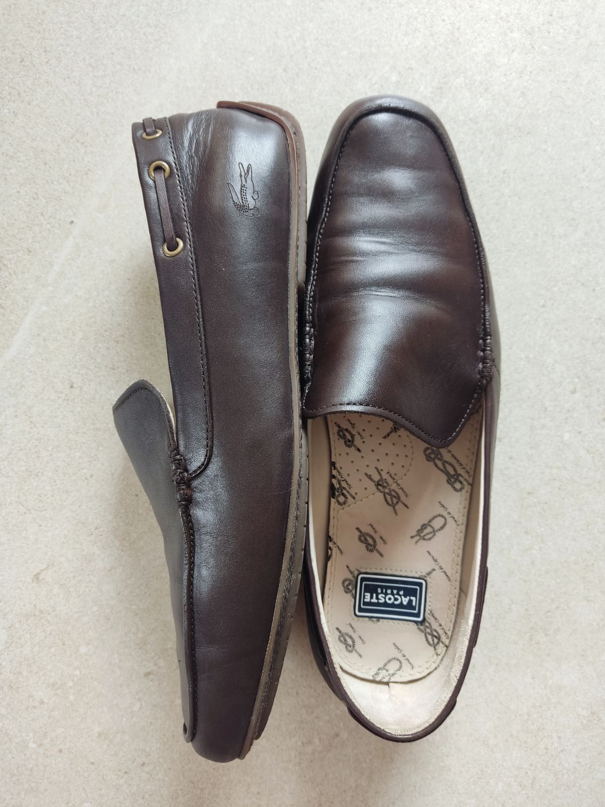 Lacoste Lacoste Brown Leather Loafers – Square Toe Size US 10 / EU 43 - 2 Thumbnail