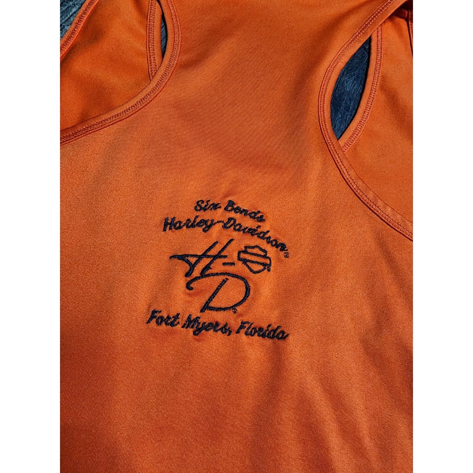 Harley Davidson Harley-Davidson Womens Tank Top Sleeveless Shirt M Six Bends Ft.Myers FL Size M / US 6-8 / IT 42-44 - 4 Thumbnail