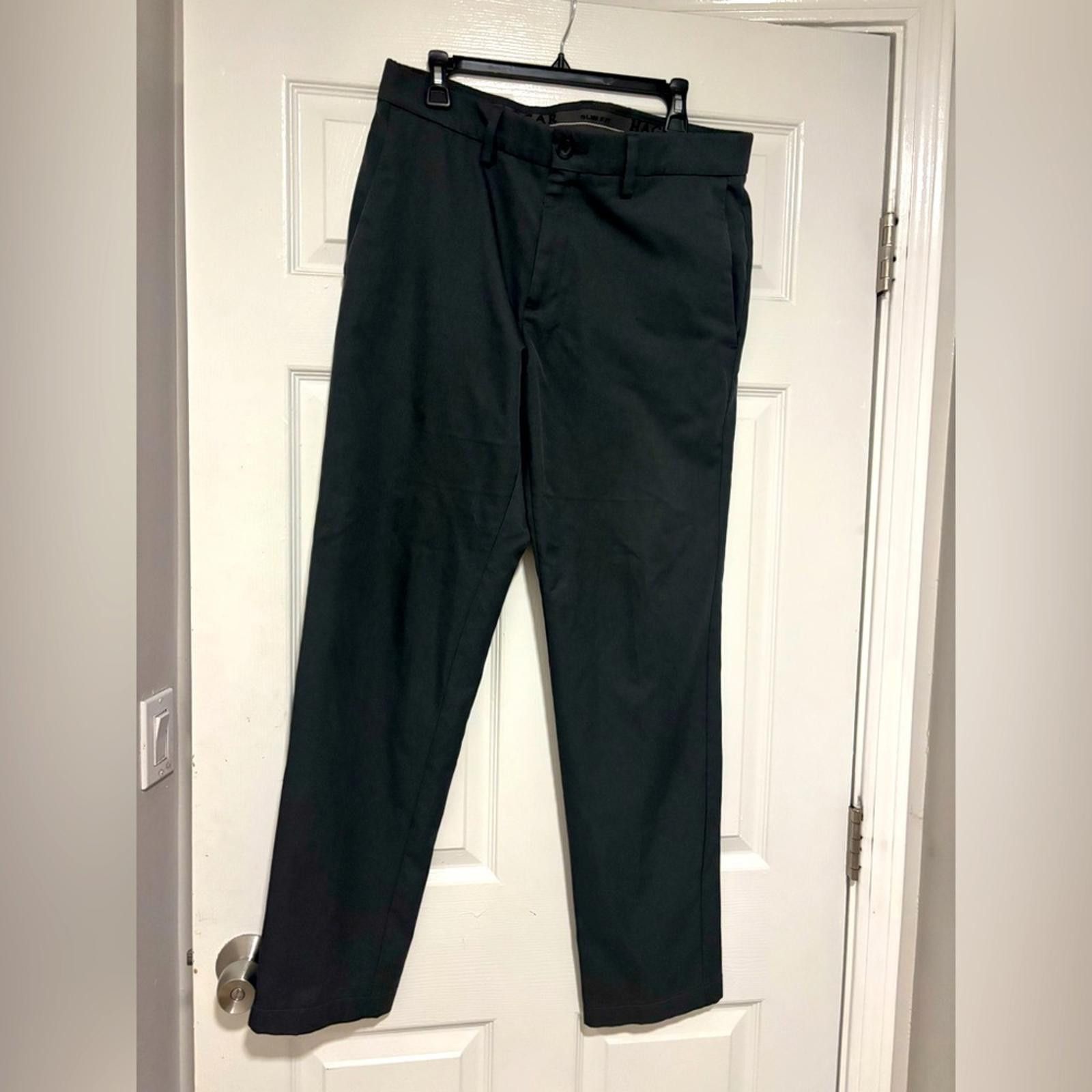 Haggar Haggar Men's Charcoal Dress Pants Size 42R - 1 Thumbnail