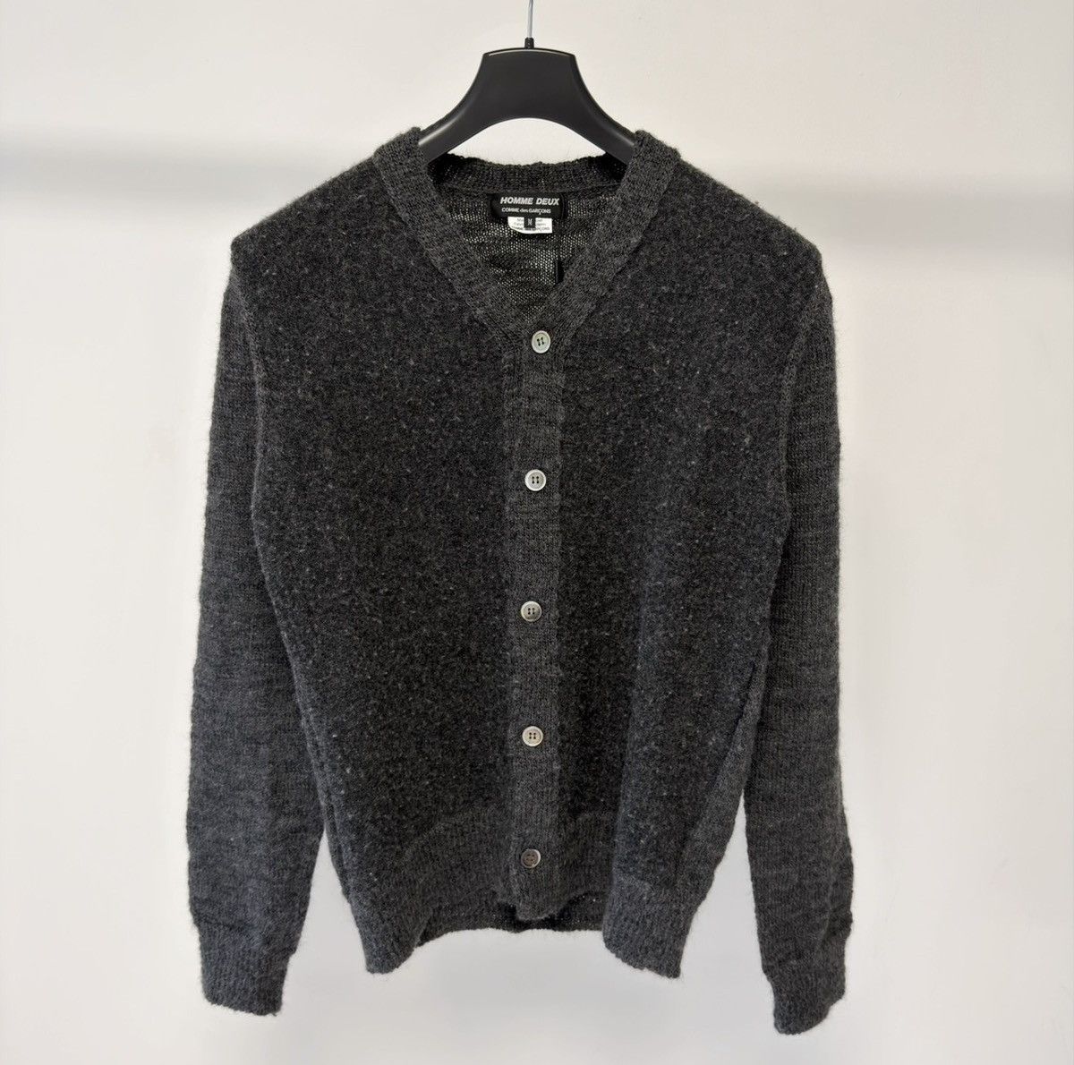 Comme des Garcons A/W 23 Brushed Dark Grey Wool Cardigan Size US M / EU 48-50 / 2 - 19 Thumbnail