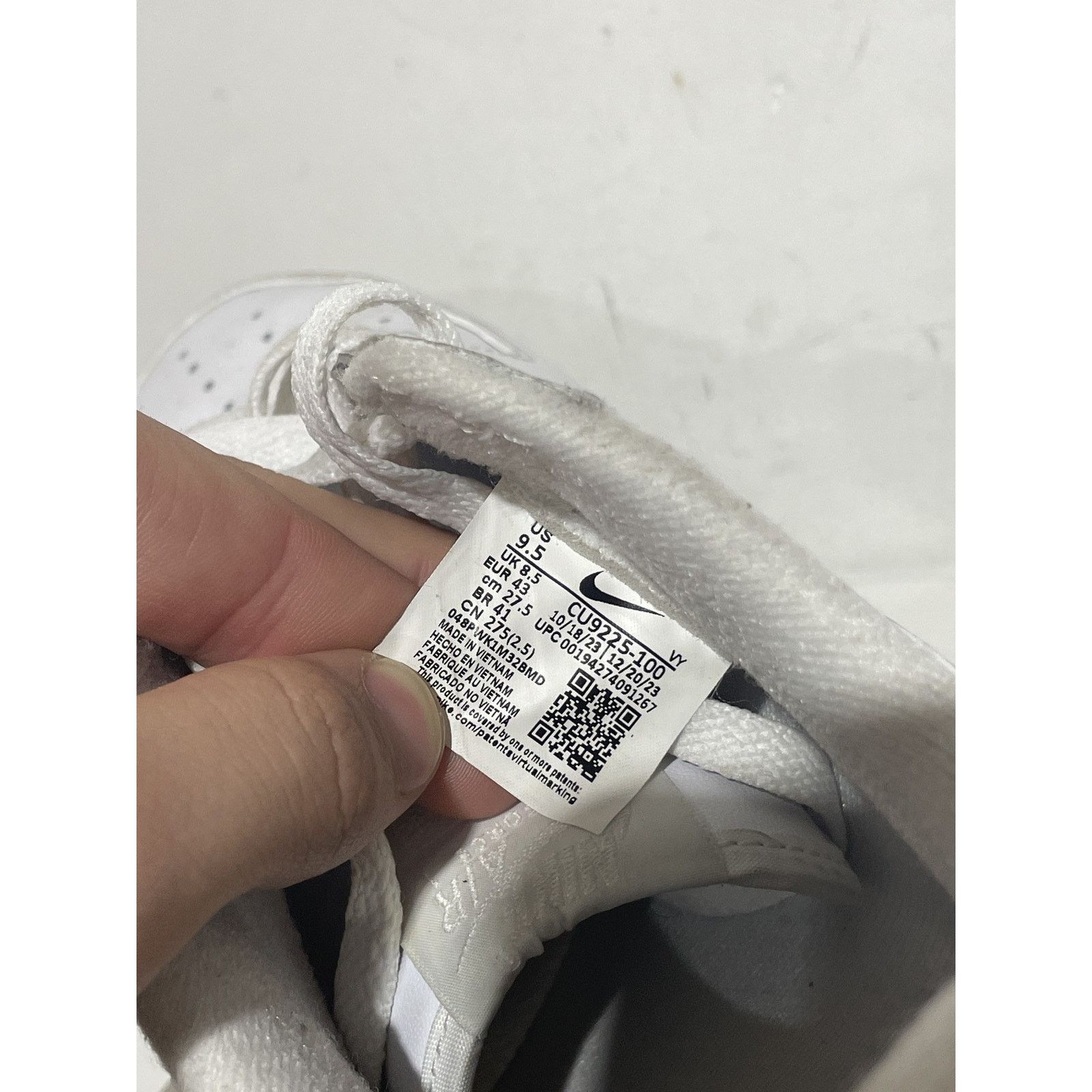 Nike NIKE AIR FORCE 1 LOW SUPREME WHITE SIZE 9.5 PREOWNED Size US 9.5 / EU 42-43 - 7 Thumbnail