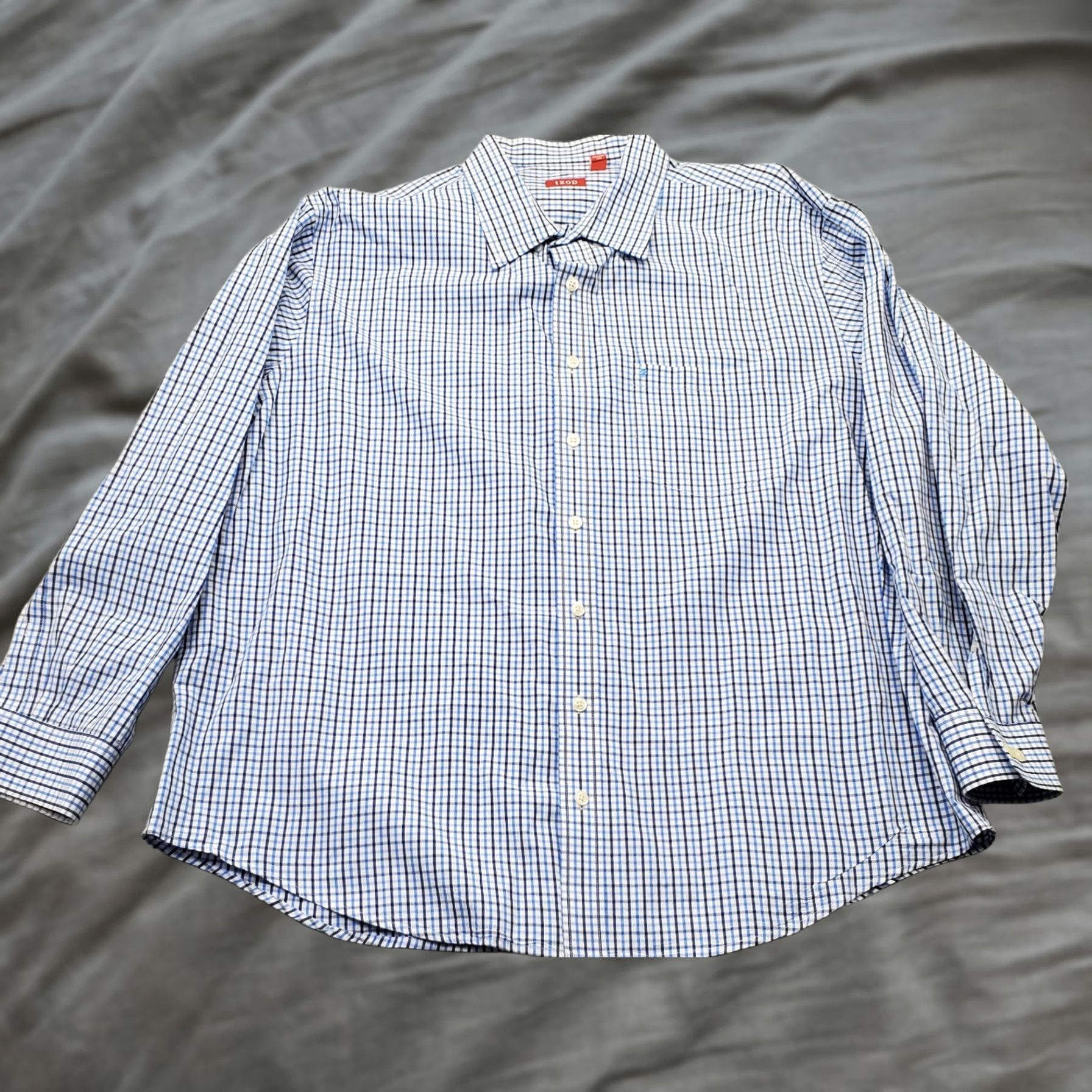 Izod IZOD Mens 2XL Shirt Multi Plaid Chest Pocket Embroidered Logo Collared Button Up Size US XXL / EU 58 / 5 - 1 Thumbnail