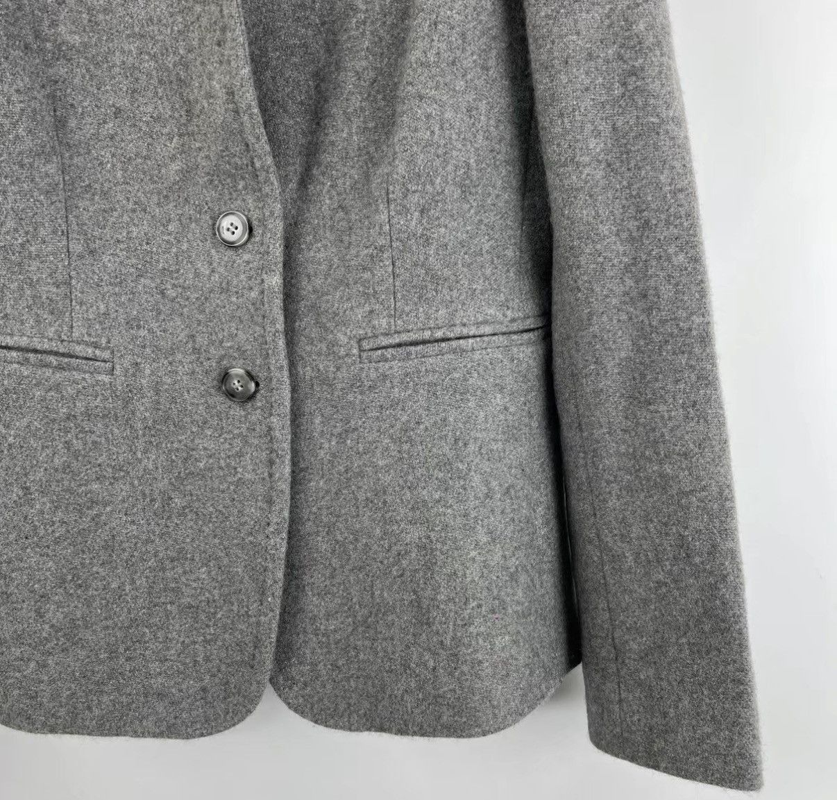 Max Mara Max Mara Grey Cashmere Blazer K12 Size M / US 6-8 / IT 42-44 - 5 Thumbnail
