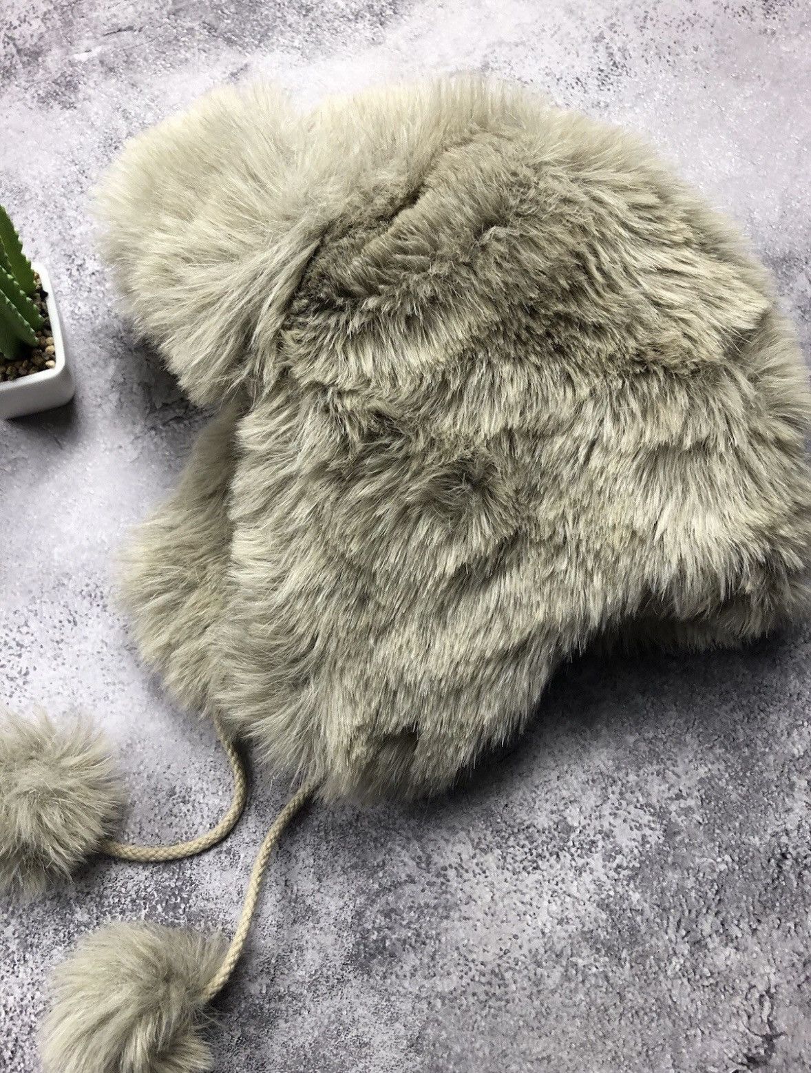 Japanese Brand USHANKA Hat Vintage Full Mohair Streetwear Japans Style Y2k Size ONE SIZE - 2 Thumbnail