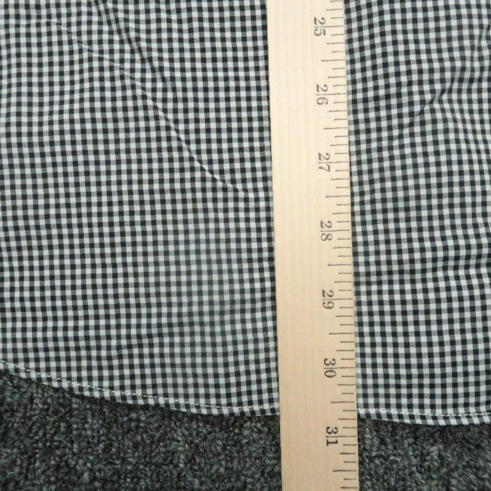 Peter Millar Peter Millar Button-Up Shirt Black White Gingham Long Sleeve XL Mens Size US XL / EU 56 / 4 - 7 Thumbnail