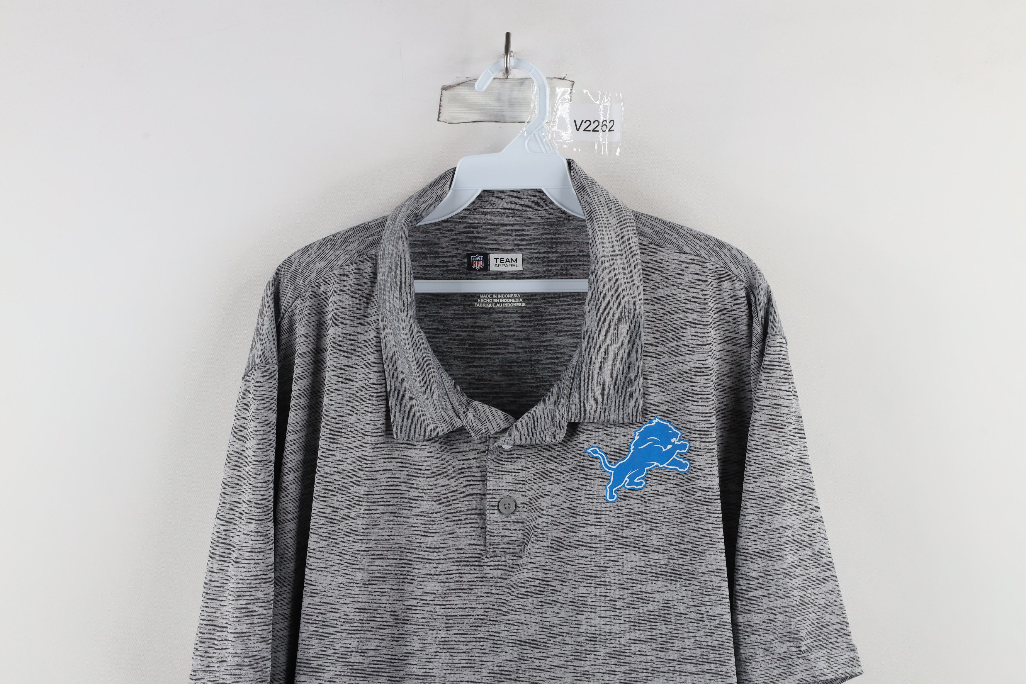 Vintage NFL Team Apparel Lions Football Collared Golf Polo Shirt Size US XXL / EU 58 / 5 - 2 Thumbnail