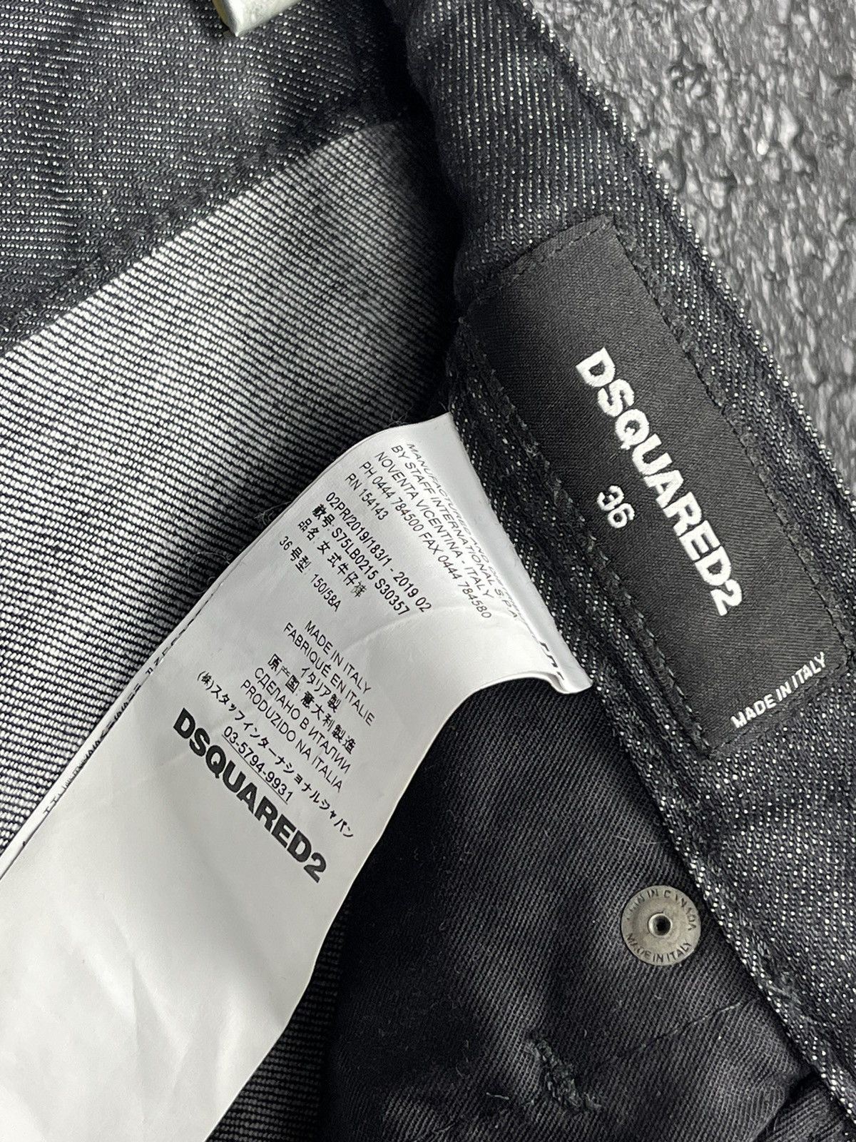 Dsquared2 Dsquared2 Distressed Black Denim Slim Jeans Women’s Size 36 Size 25" / US 0 / IT 36 - 17 Thumbnail