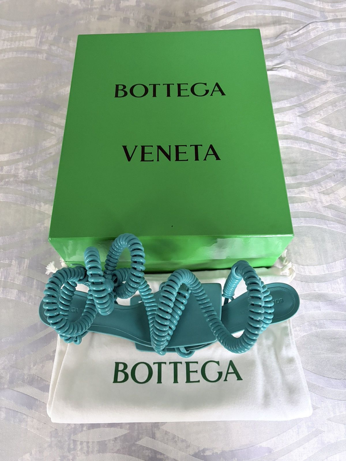 Bottega Veneta Bottega Veneta Wire Stretch Rubber Heel Sandal Size US 7 / IT 37 - 3 Thumbnail