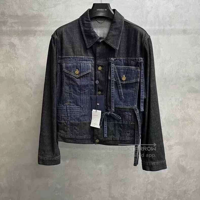 Louis Vuitton Black Bow Detail Denim Jacket. Size US S / EU 44-46 / 1 - 1 Thumbnail